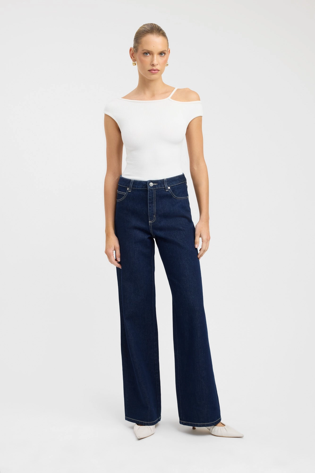 Kai Straight Leg Jean Party Look Earthy Soft Eco Friendly