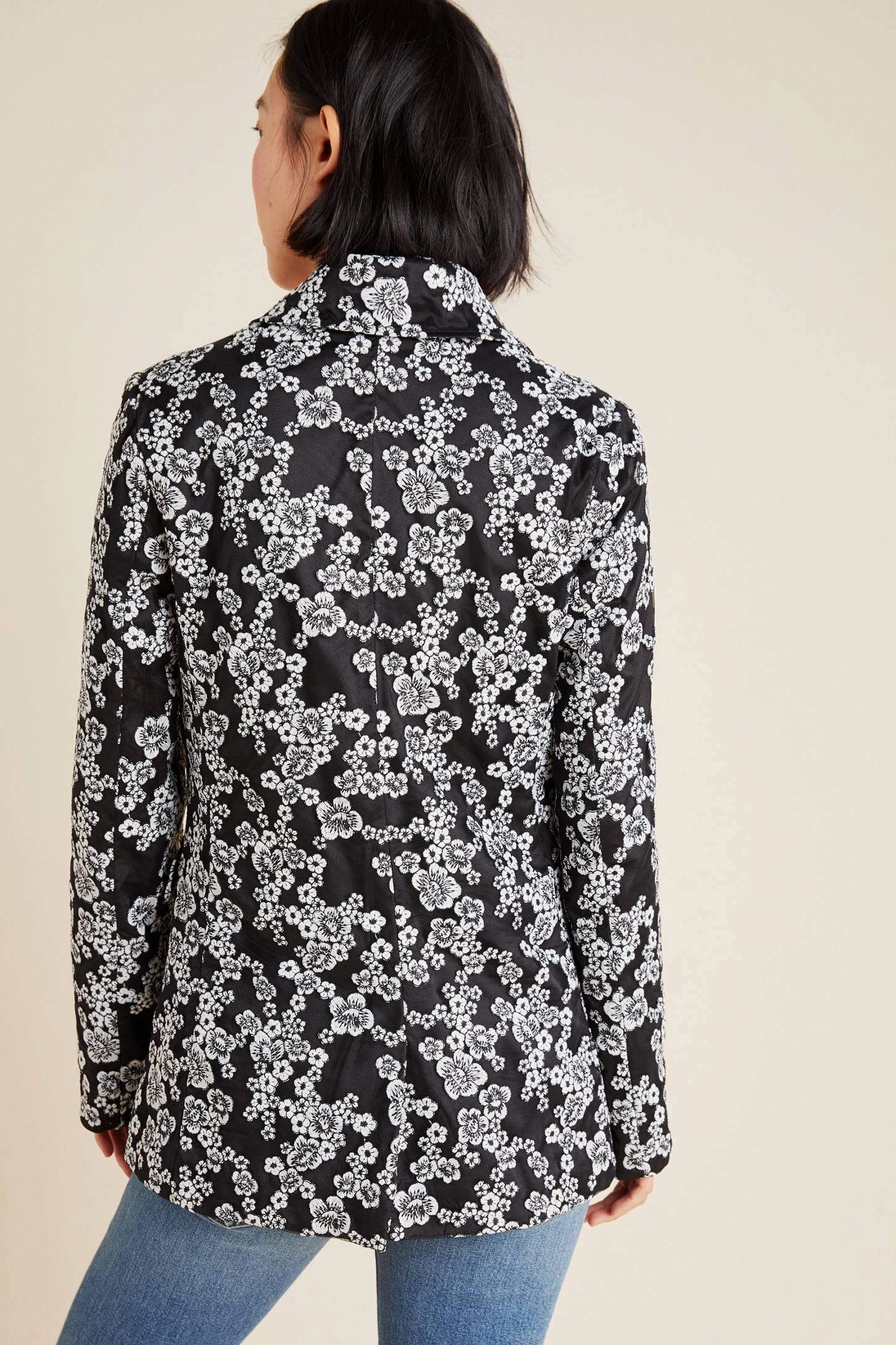 Kylie Floral Blazer wine party