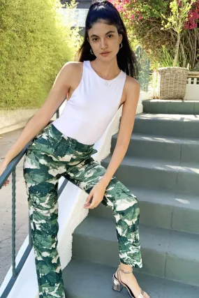 Eva Franco Pants Landscape Jacquard Slim Pant