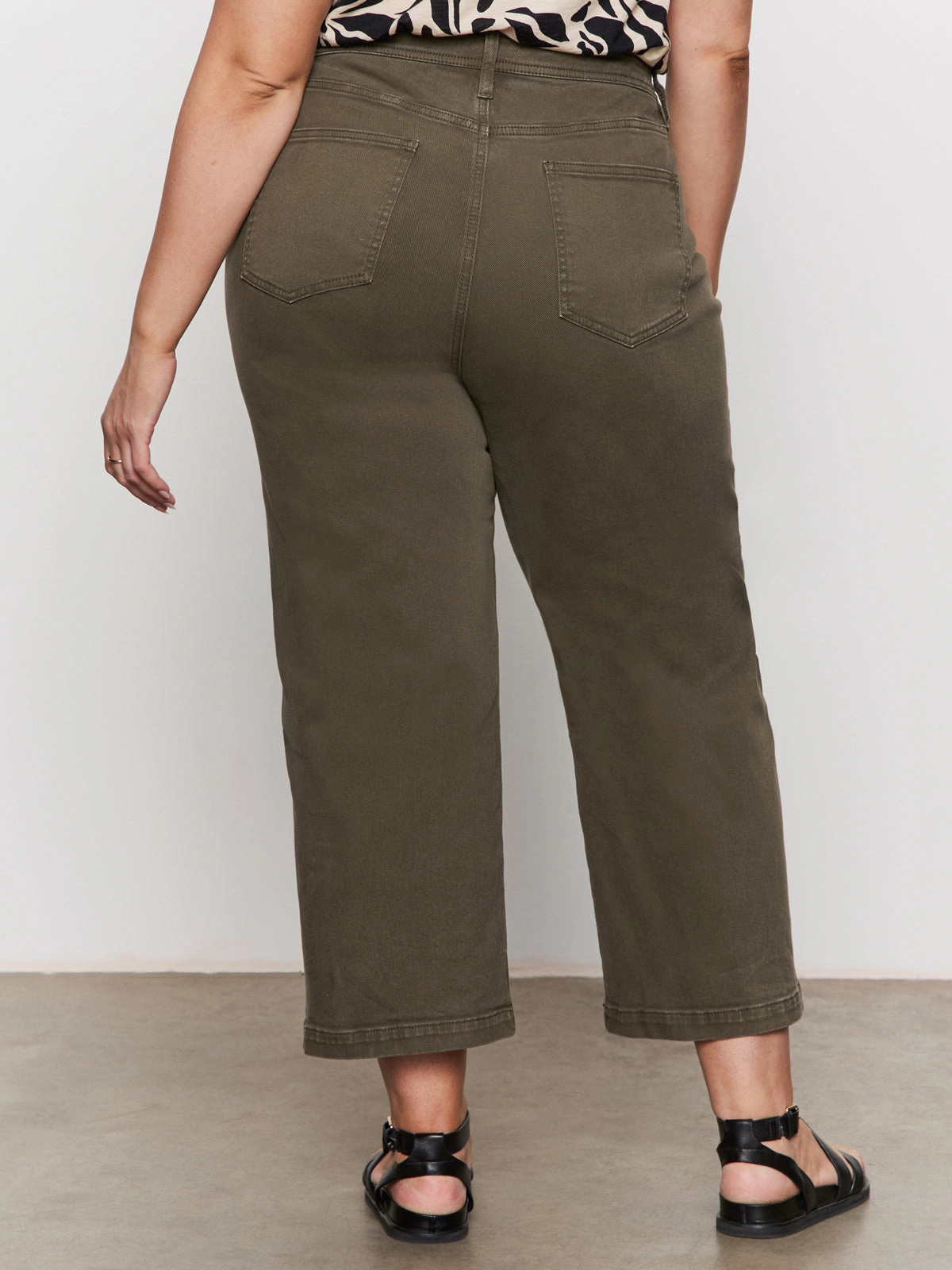 League Crop Jeans Fatigue Extended Sizing Style Basic