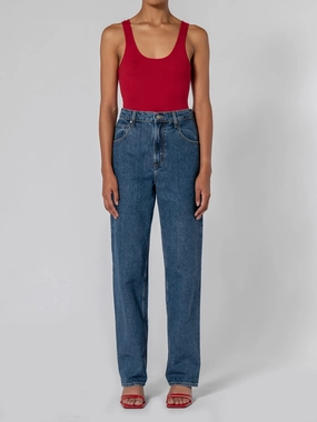 Stretch Minimalist Couple Look Modern Lennox Jean Antique Stone