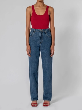 Stretch Minimalist Couple Look Modern Lennox Jean Antique Stone