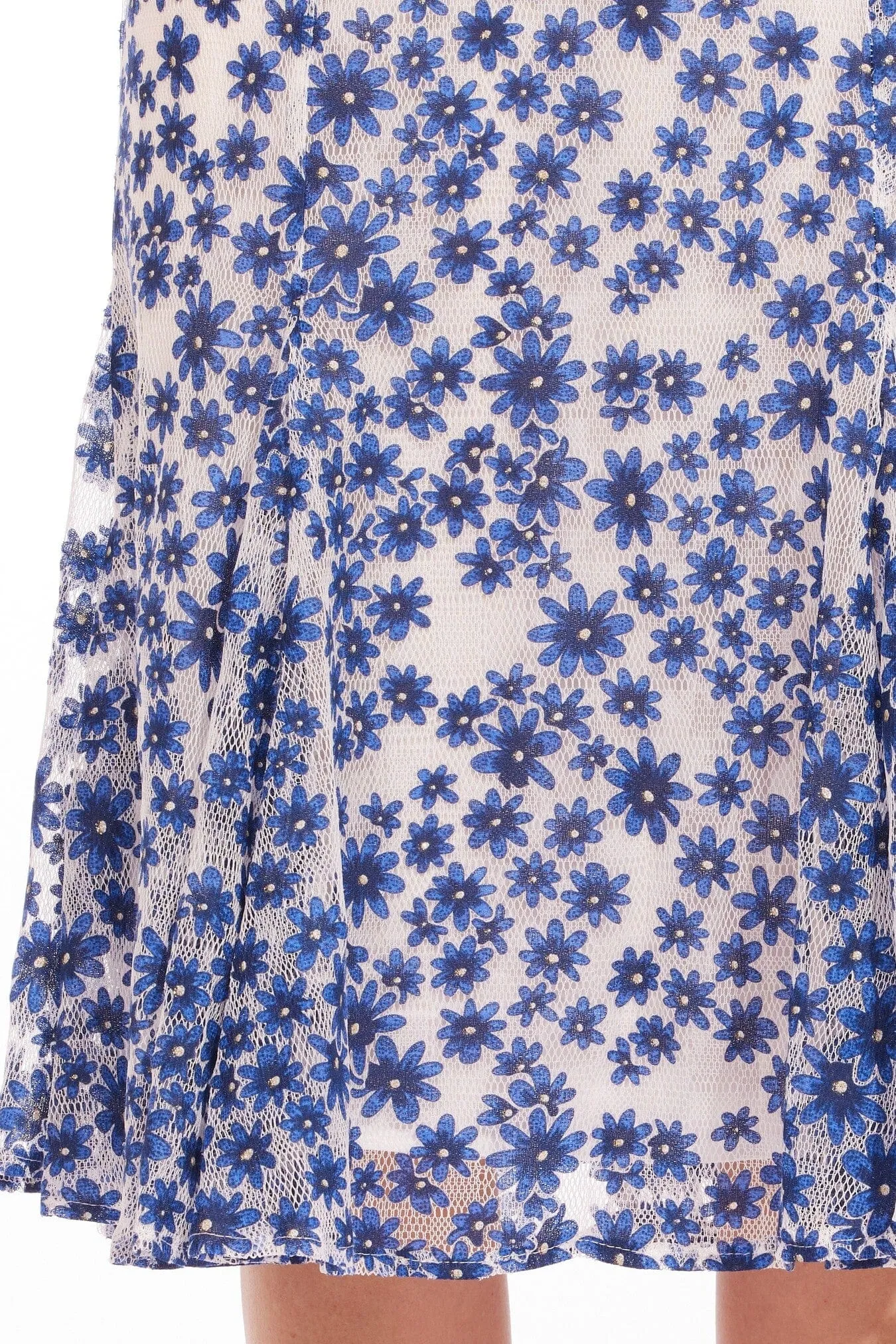 Ligaro Skirt - Blue Bonnett Smooth Curve