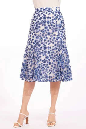 Ligaro Skirt - Blue Bonnett Office Appropriate