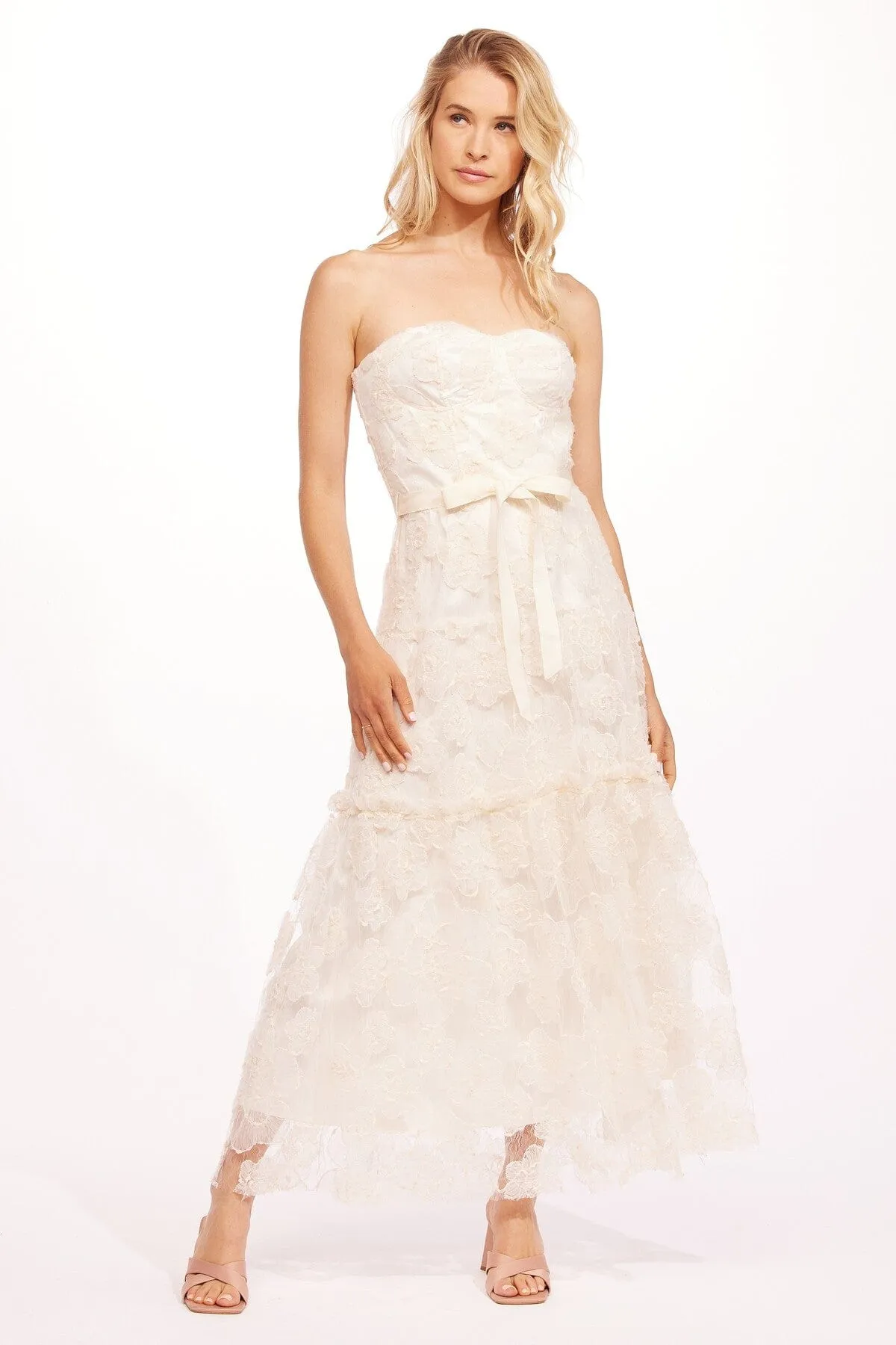 Light tone Bertina Dress - Carmel Cream