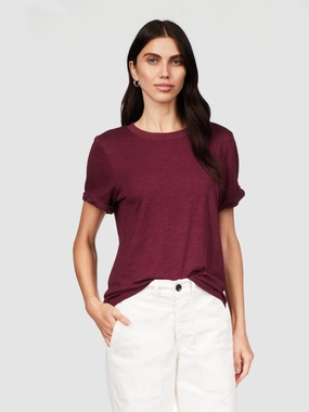 Comfy Outfit Style Easy Layering Perfect Tee Remix Night Berry
