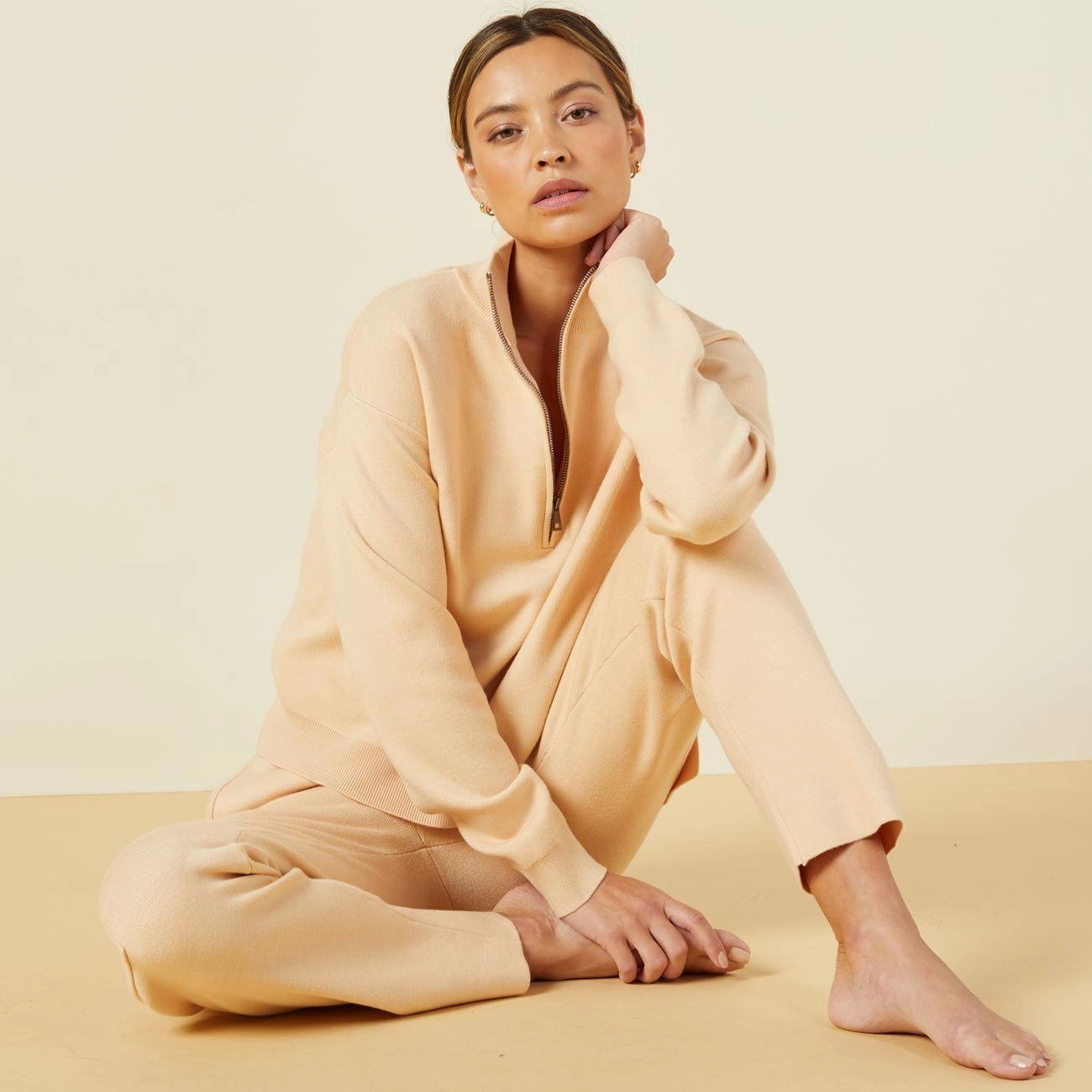 Supersoft Sweater Knit Cargo Jogger Layering Piece