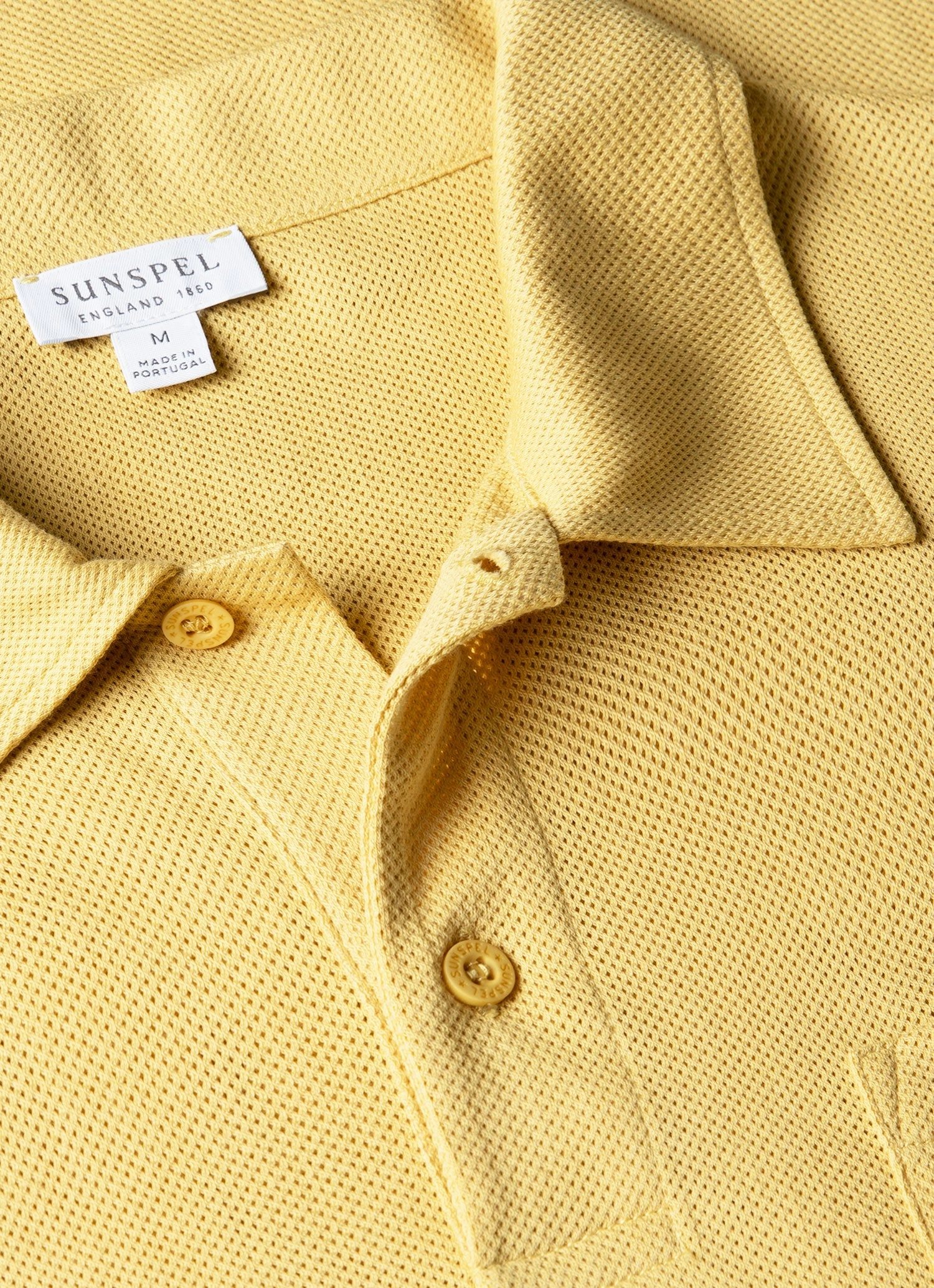 Lightweight Piece Men's Riviera Polo Shirt in Dusty Yellow