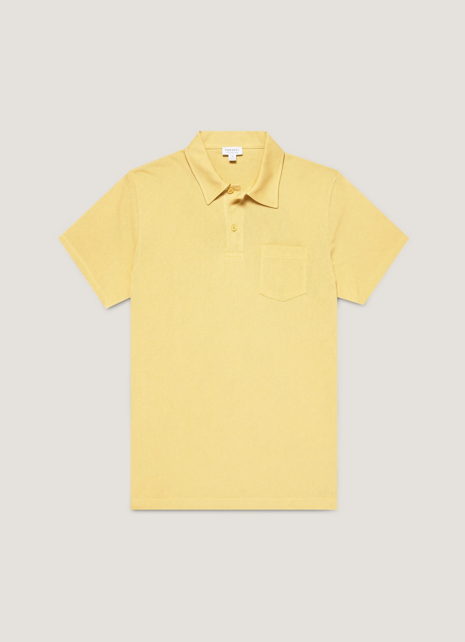 Polished Look Modern Casual Look Men's Riviera Polo Shirt in Dusty Yellow