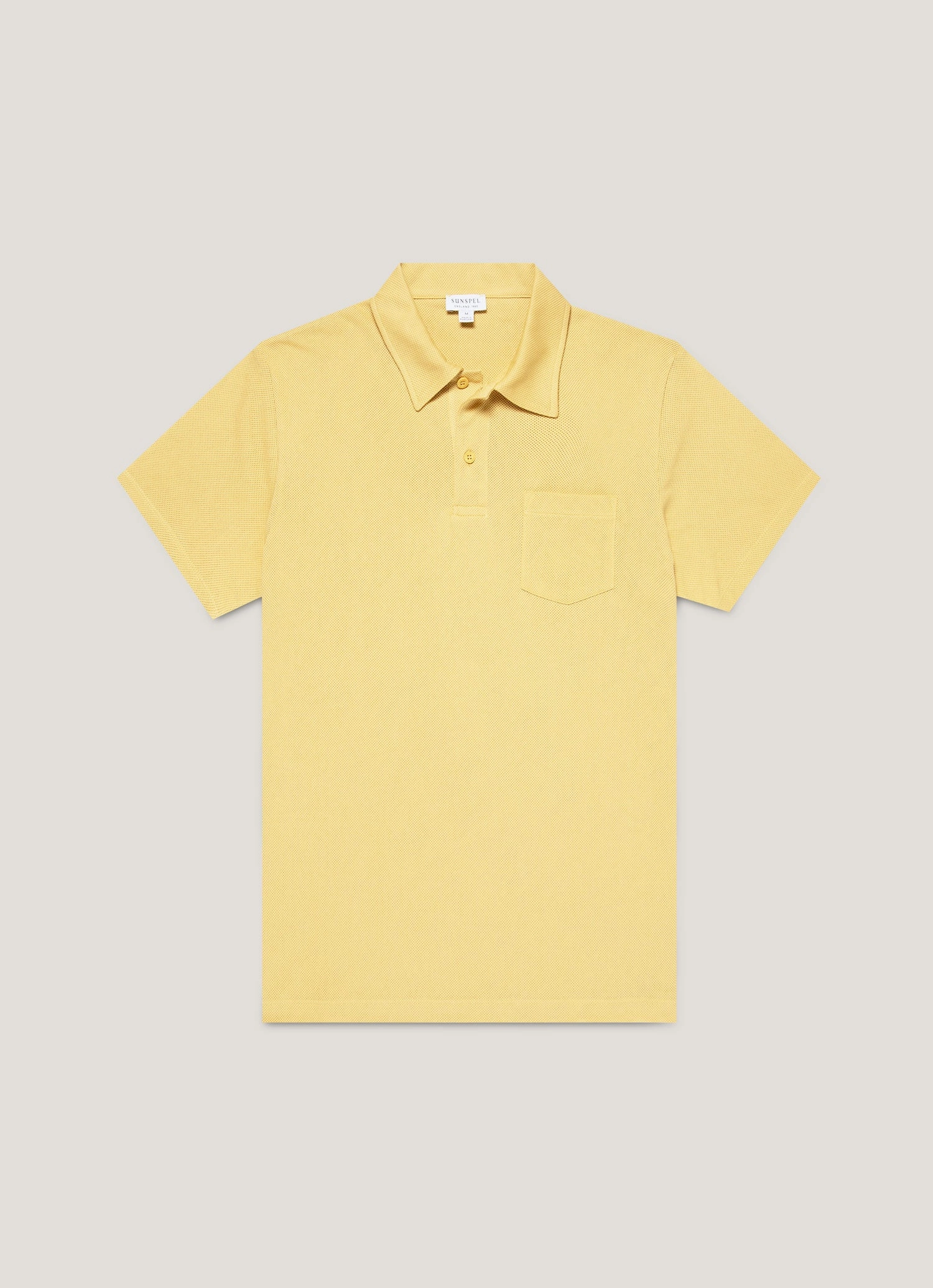 Relax Comfort Polished Outfit Ready Men's Riviera Polo Shirt in Dusty Yellow