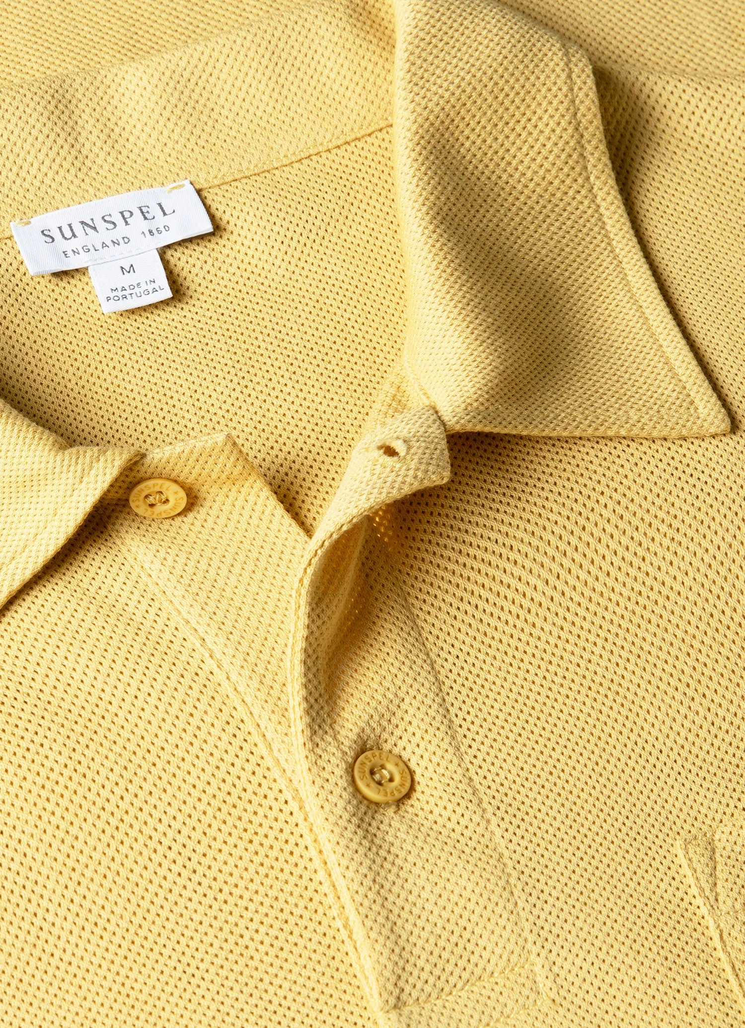 Lightweight Piece Men's Riviera Polo Shirt in Dusty Yellow