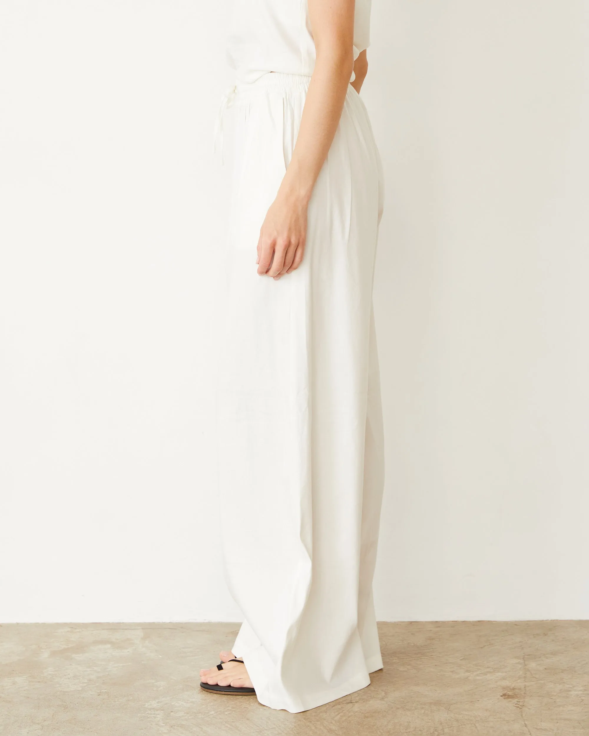 Linen Wide Leg Pant Comfort-stretch