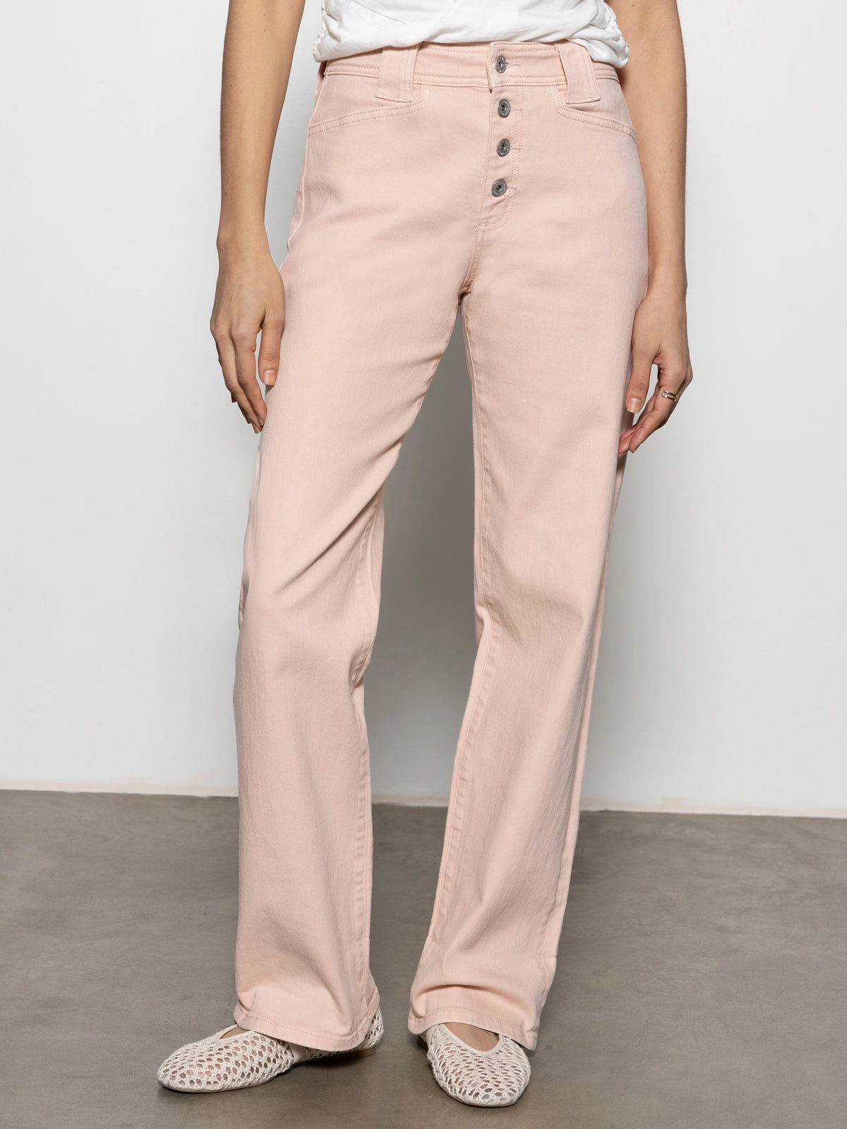 Skinny Fit Luna Cuffed Standard Rise Jeans Earth Pink