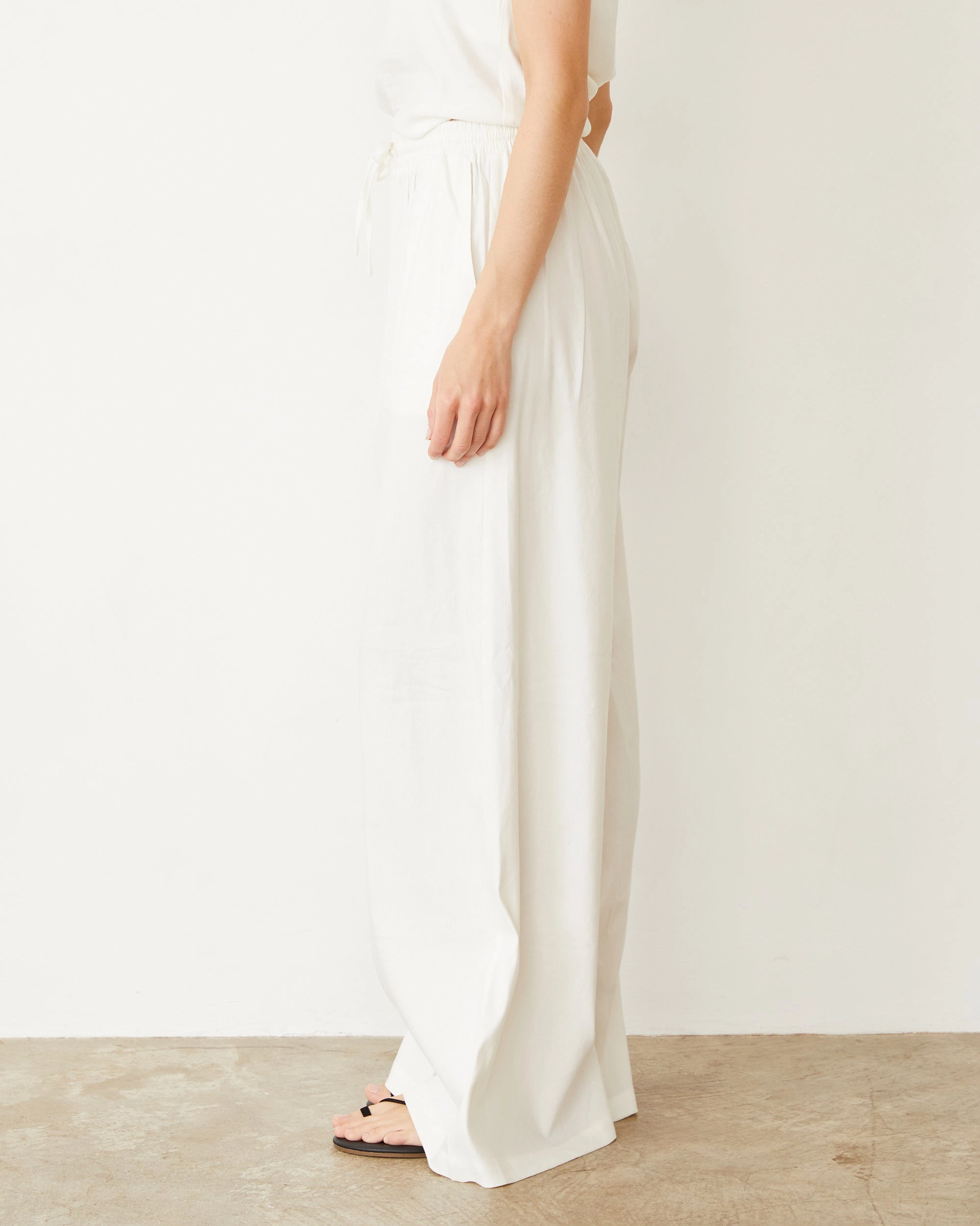 Linen Wide Leg Pant Comfort-stretch