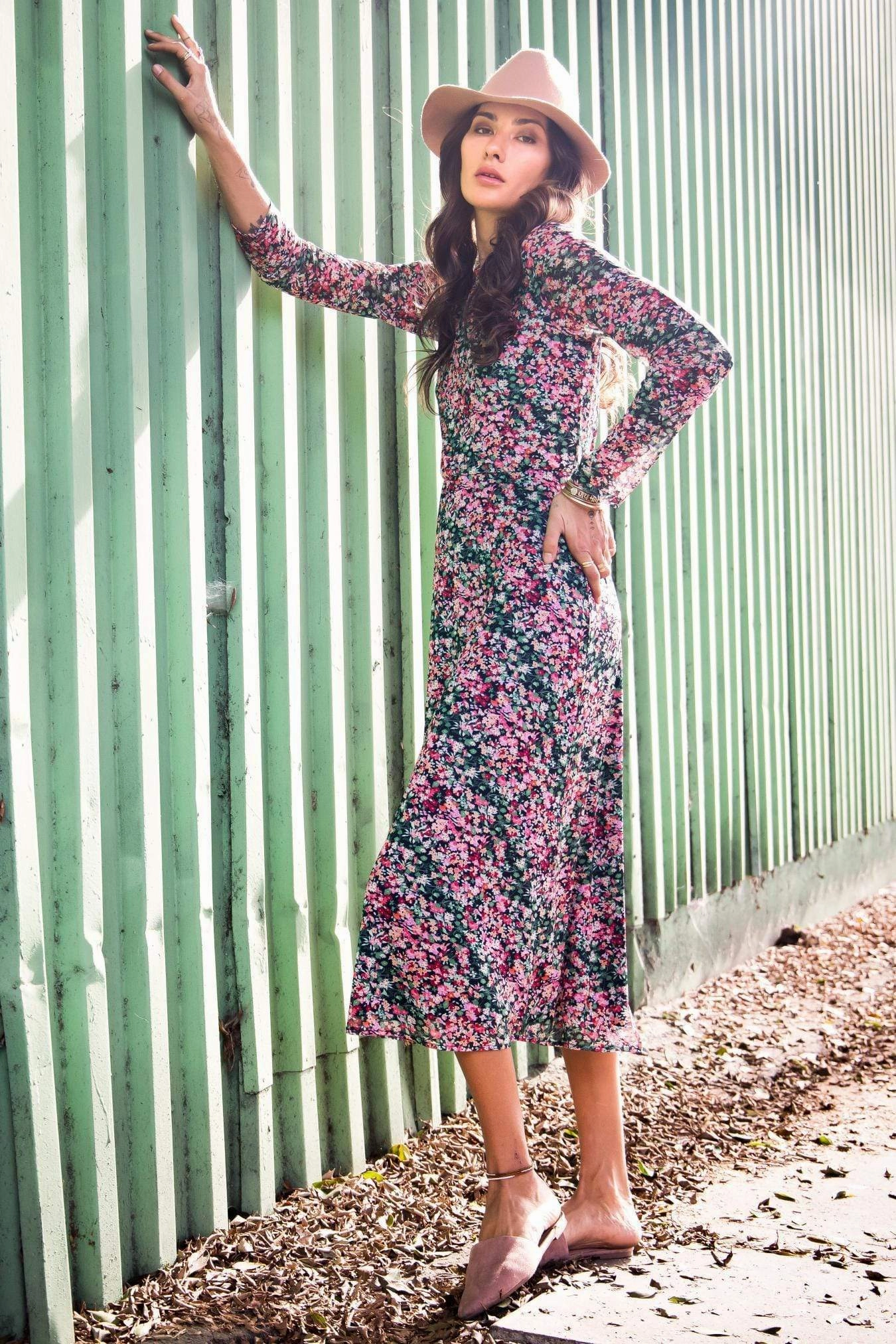 Long Sleeve Fiona Maxi Floral Dress