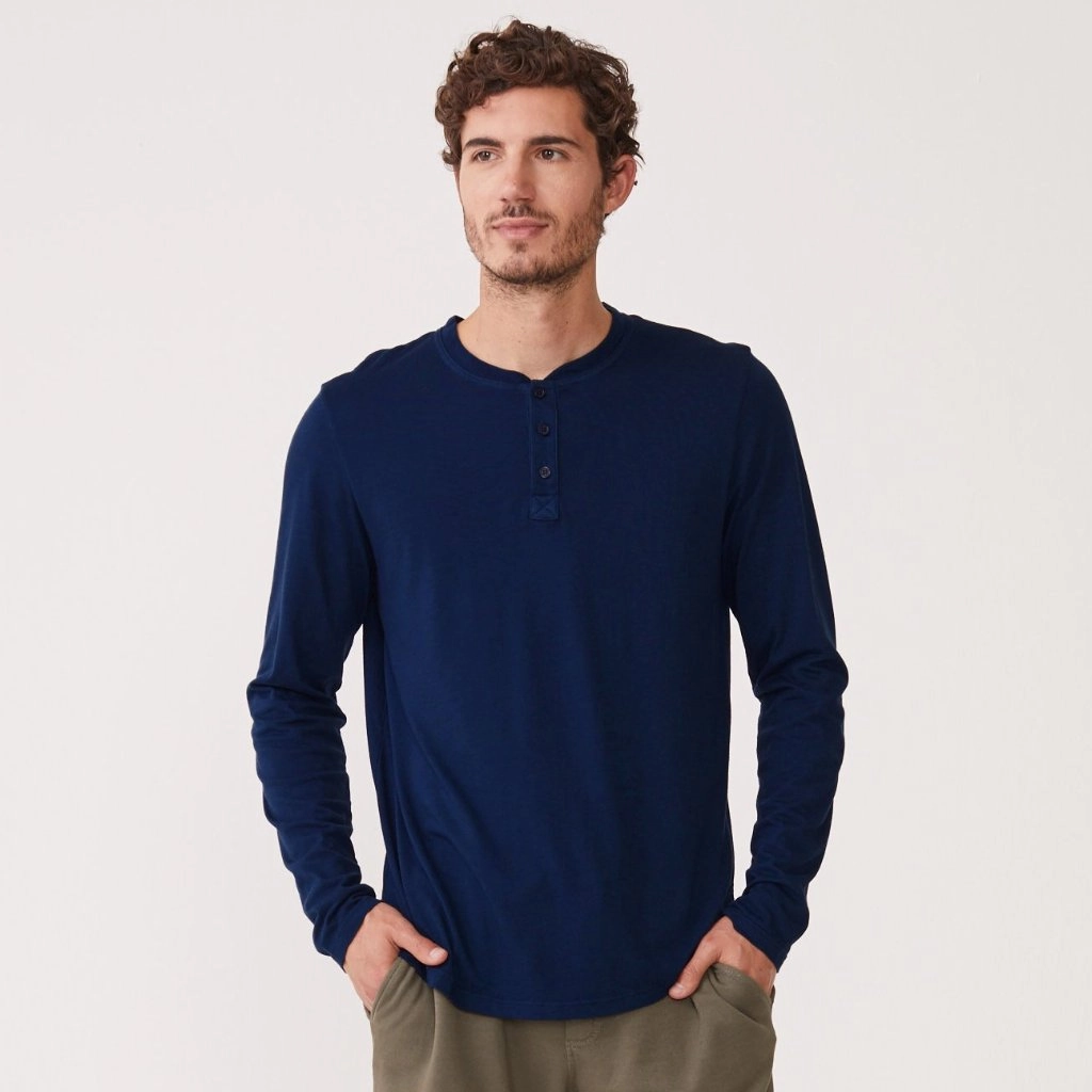 Modern Executive Trans-Seasonal Long Sleeve Henley