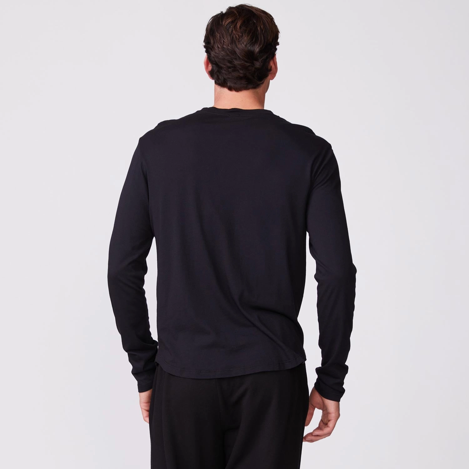 Long Sleeve Henley Minimal Cut