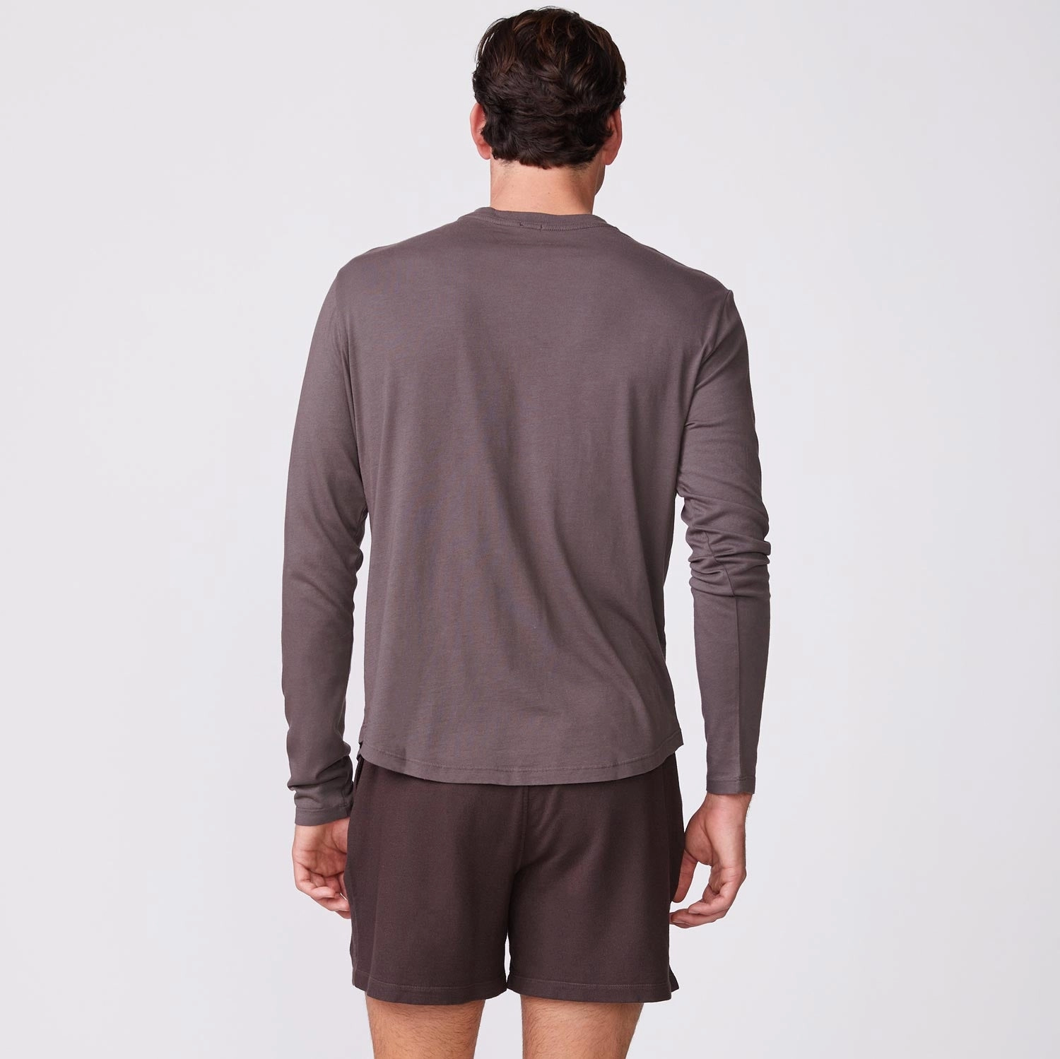 Long Sleeve Henley Polished Finish