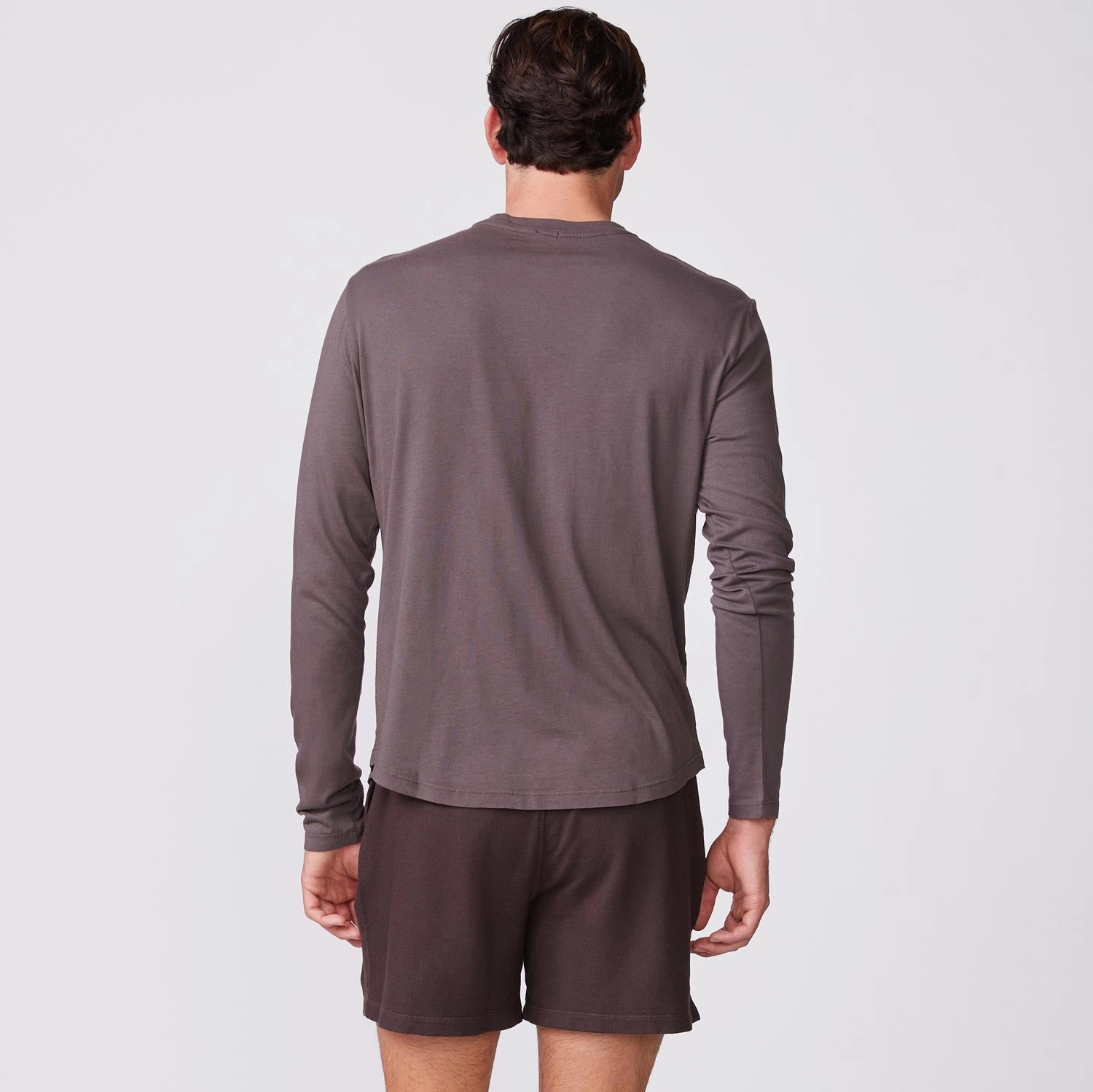 Long Sleeve Henley Polished Finish