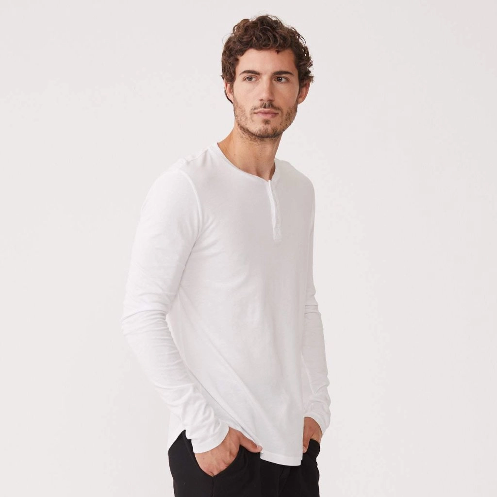 Long Sleeve Henley Premium Chic Fit