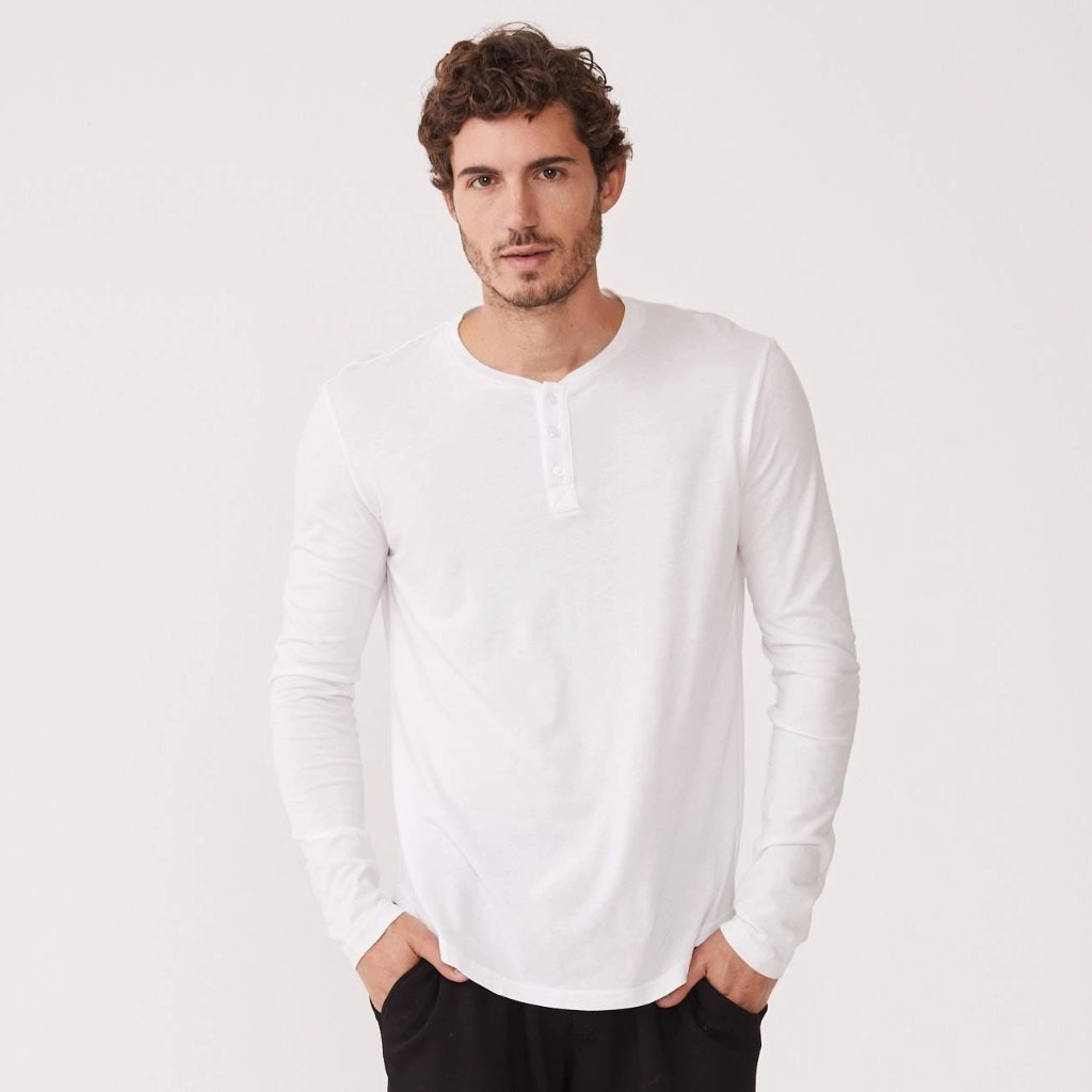 Long Sleeve Henley Premium Chic Fit