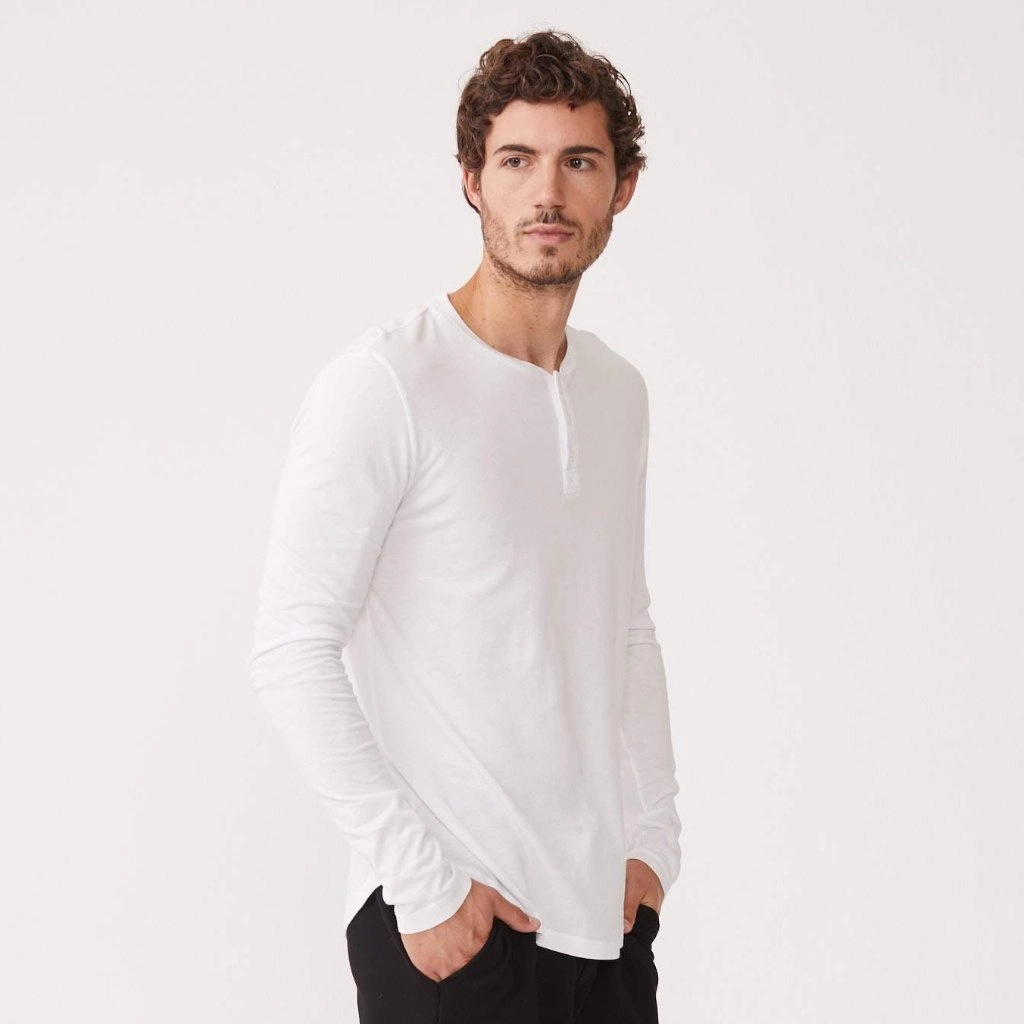 Long Sleeve Henley Premium Chic Fit