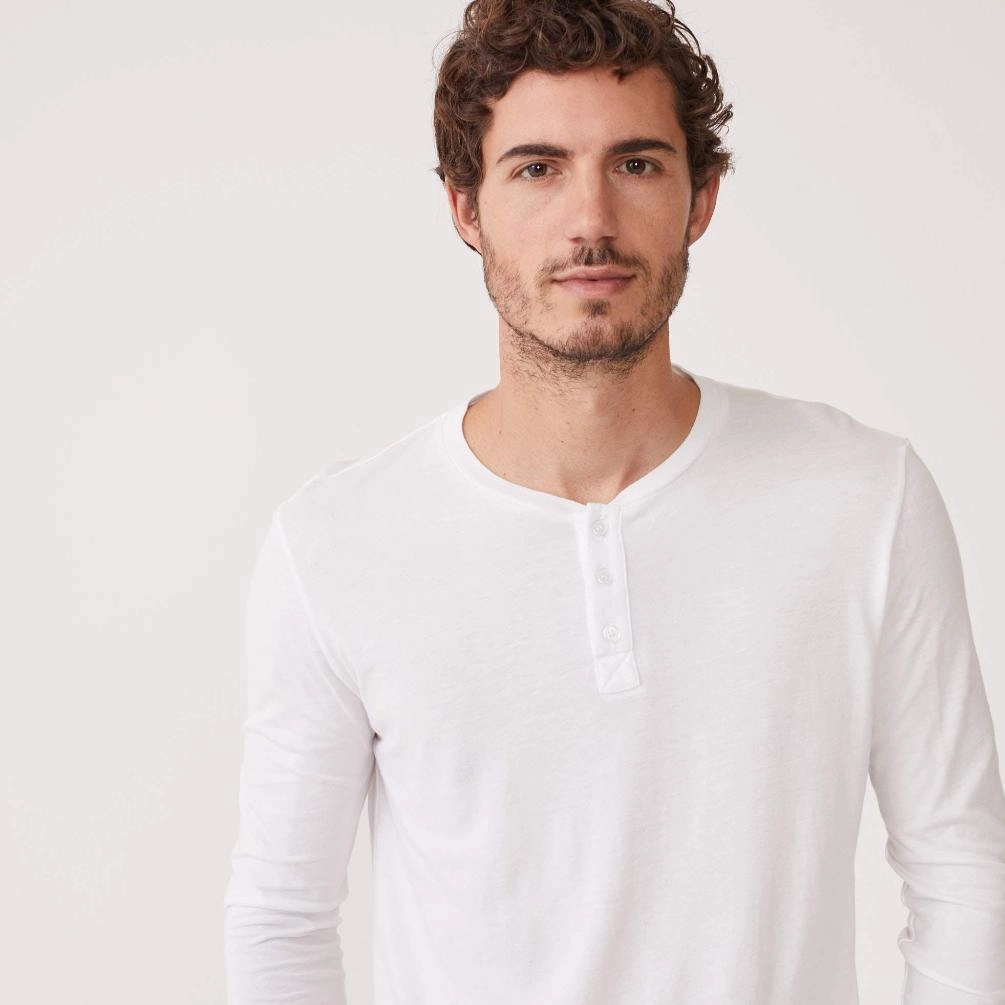 Luxury Speaker Long Sleeve Henley
