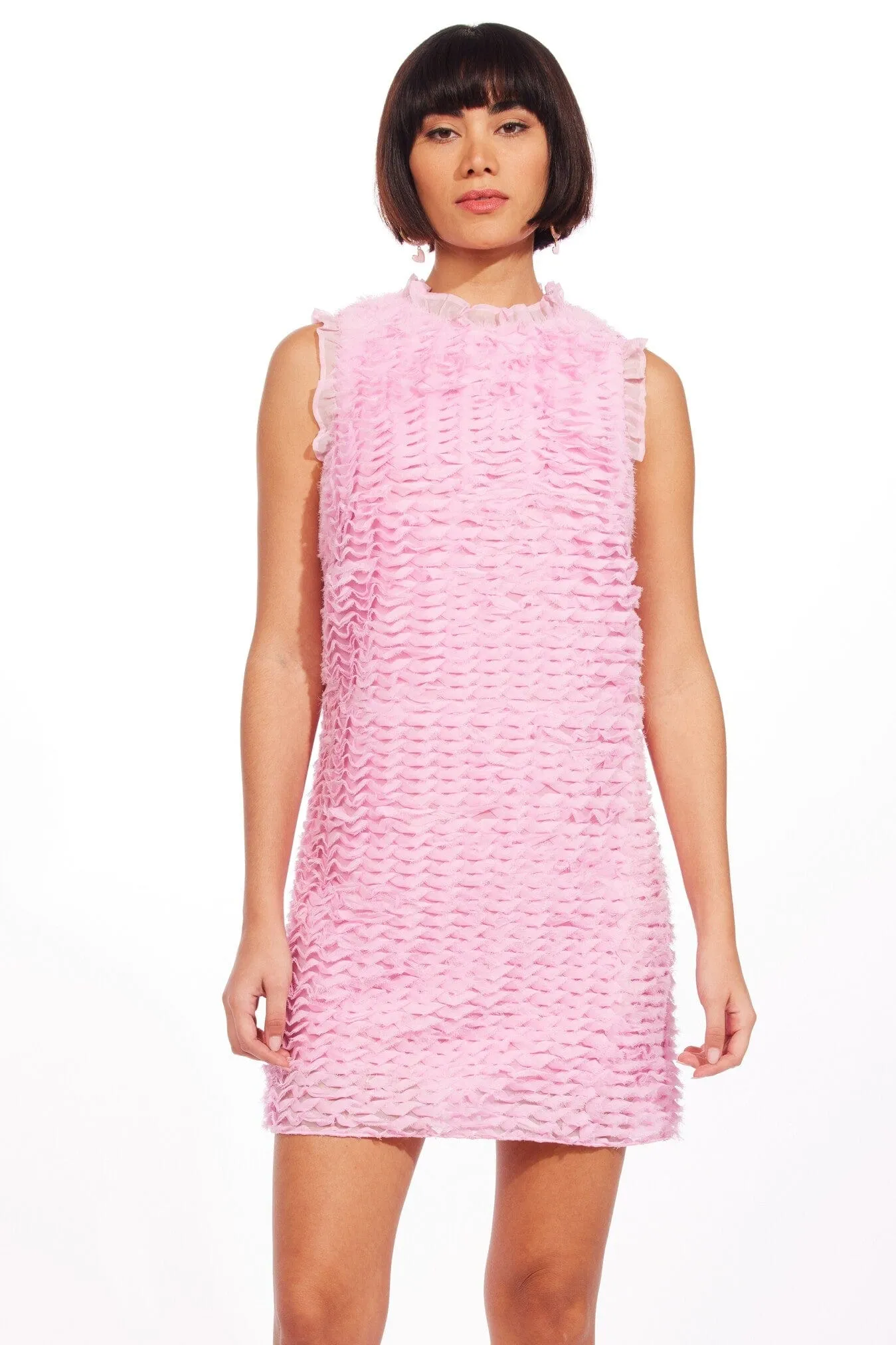 Lorca Dress - Rhubarb Souffle Glow Mood