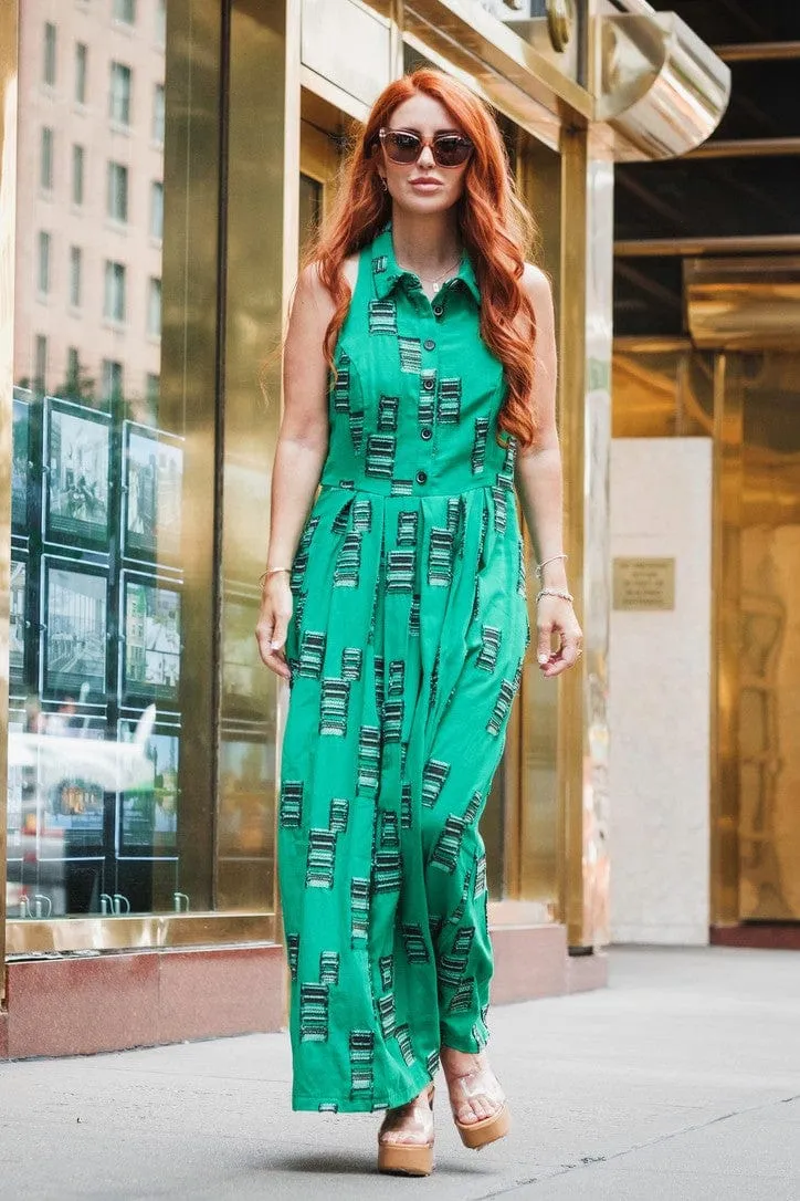 Statement-Buttons Sabine Dress - Pickwick