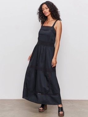 Subtle Charm Minimal Design Lucky You Dress Black