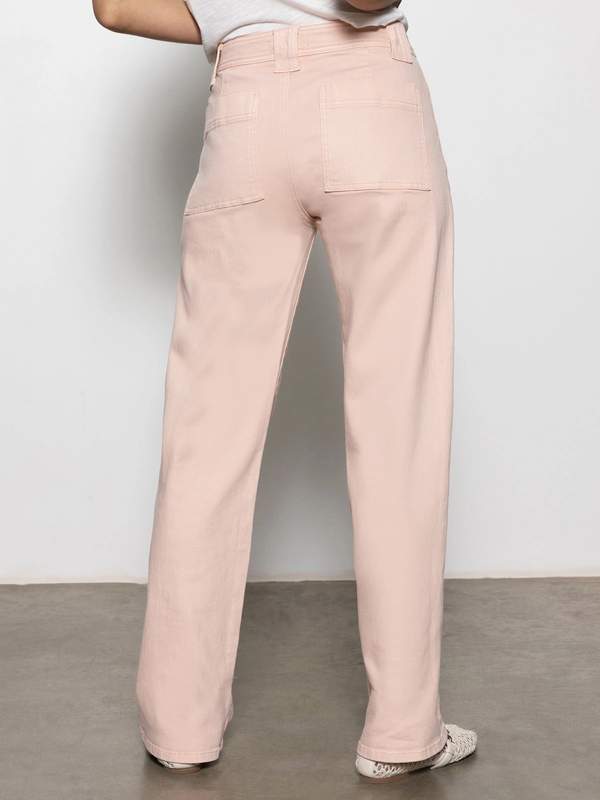 Luna Cuffed Standard Rise Jeans Earth Pink High Comfort