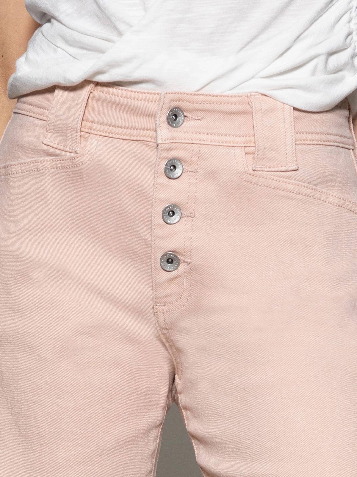 Luna Cuffed Standard Rise Jeans Earth Pink High Comfort