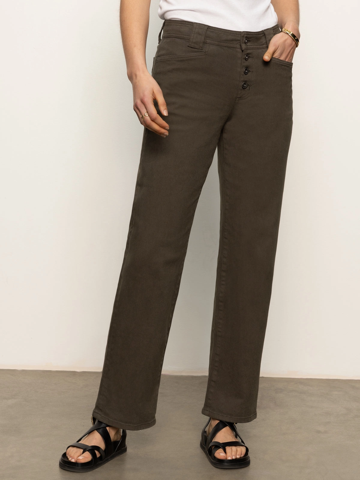 Luna Cuffed Standard Rise Jeans Kalamata Designed For All