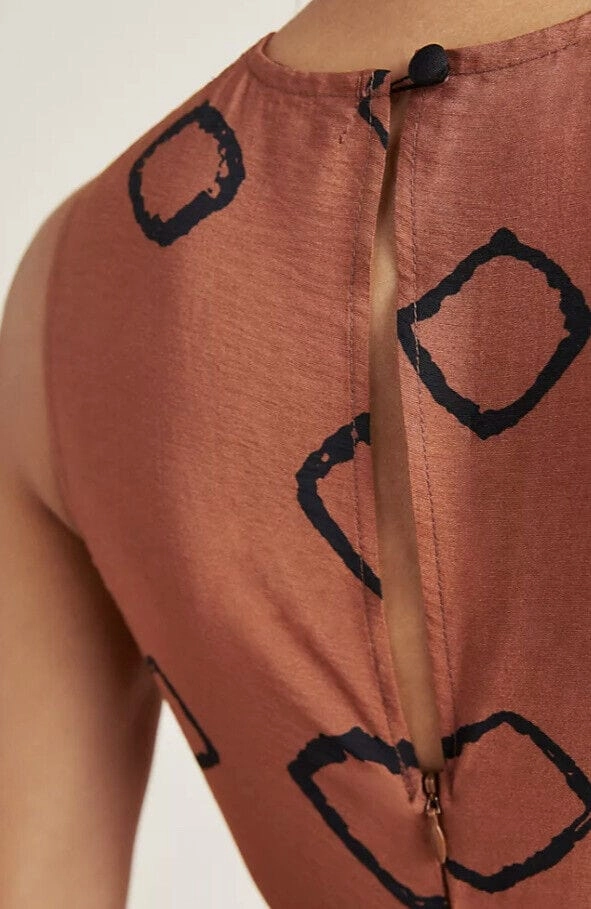 Luxury Grace Wide Leg Faith Jumpsuit - Brown Dot