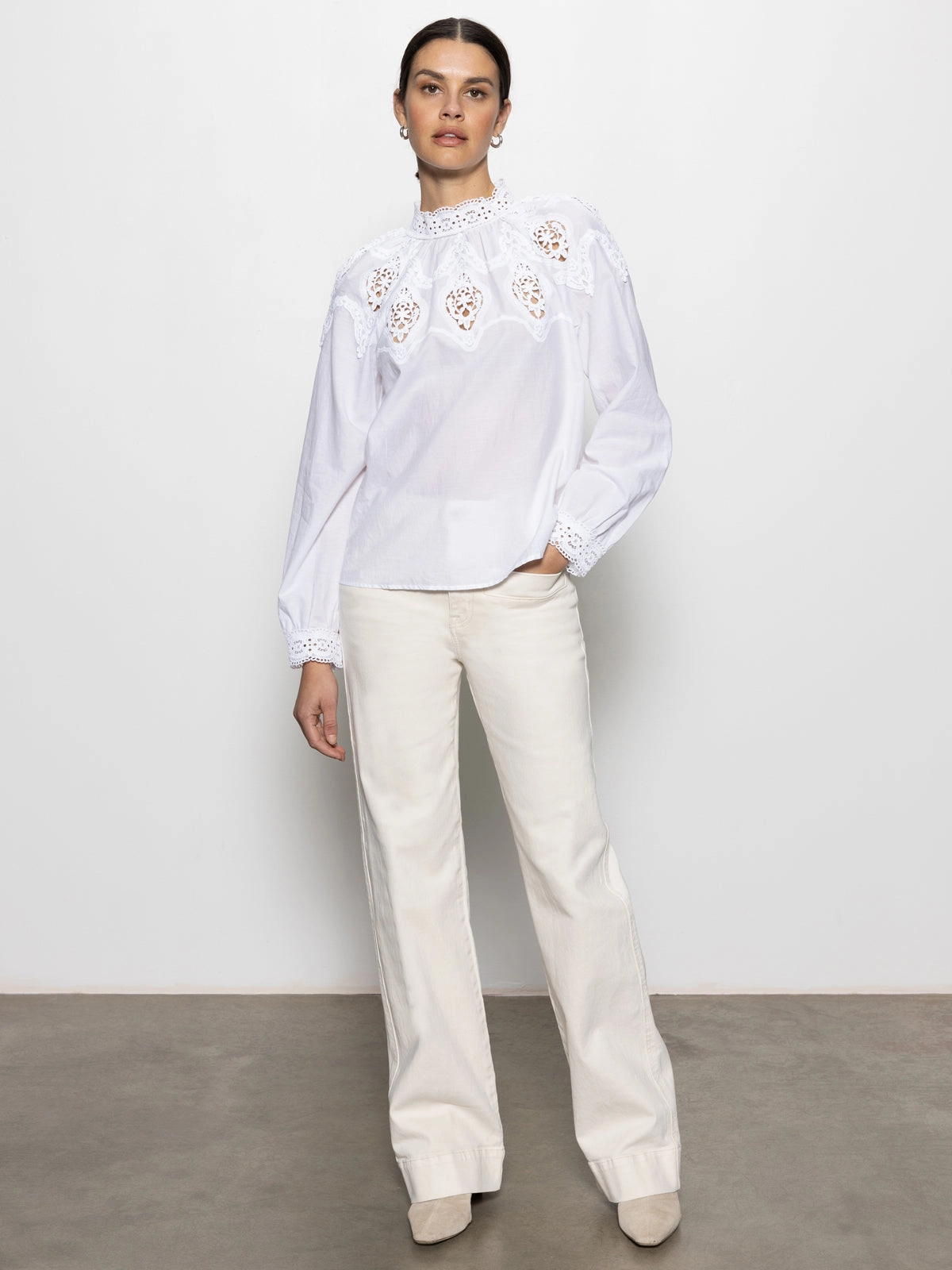 Luxury Voyage Standard Rise Full Length Pant Light Oat