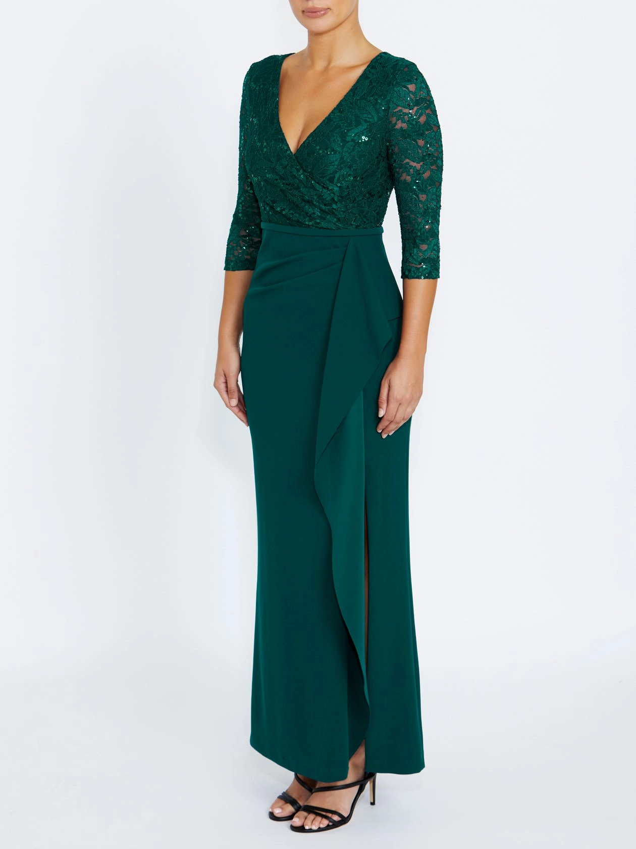 Lyndal Evergreen Gown Easy and Elegant