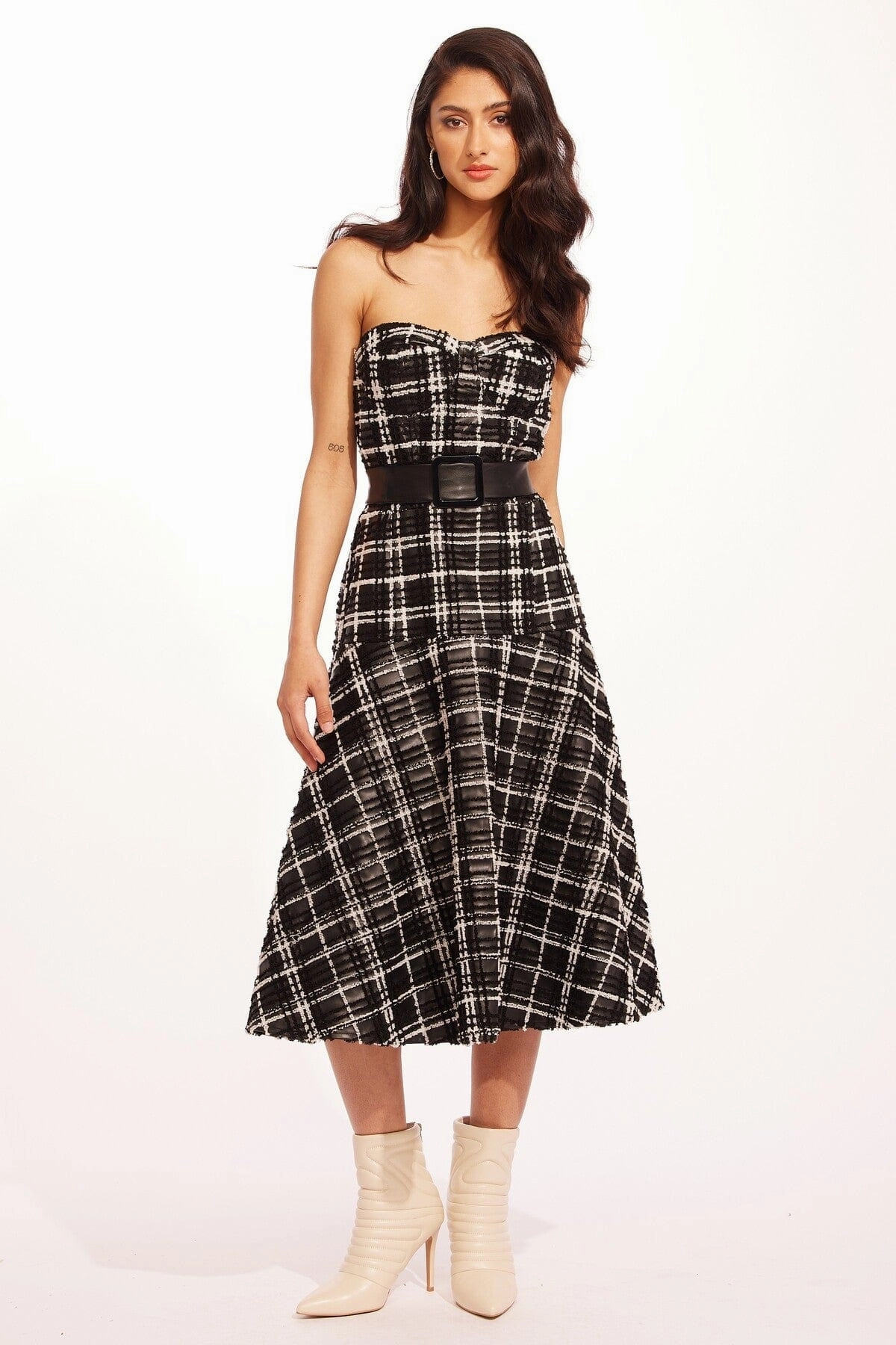 Mandoline Dress - Wet Cement Wide Strap