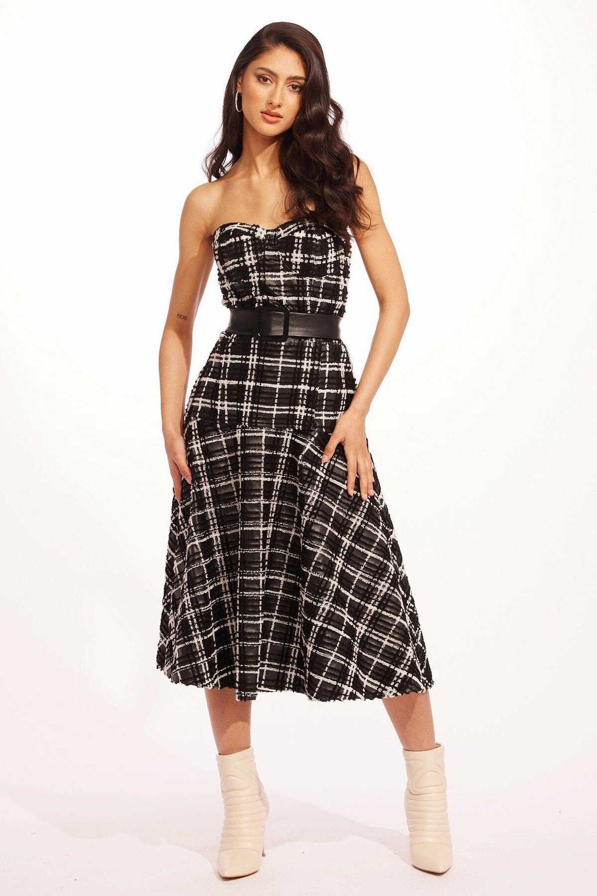 Mandoline Dress - Wet Cement Wide Strap