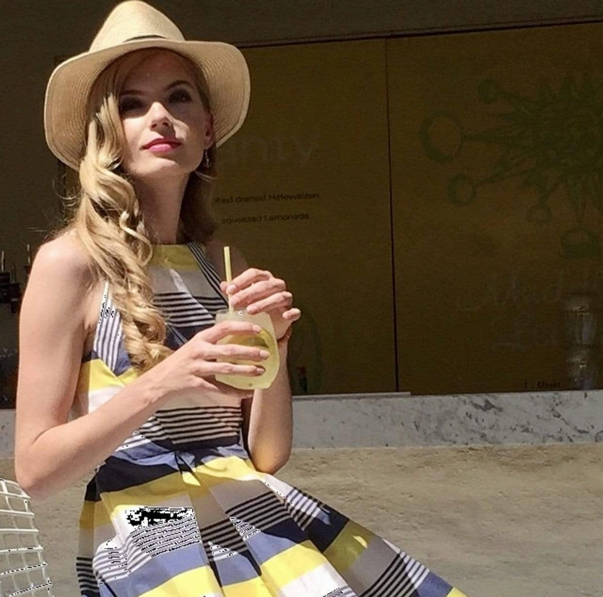 Mandy Dress - Gold Split Sleeves