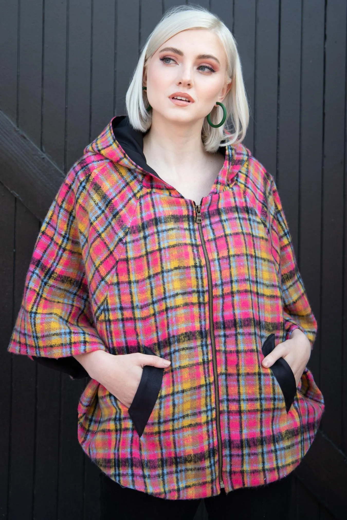 Mari Cape - Pink Plaid peak photo