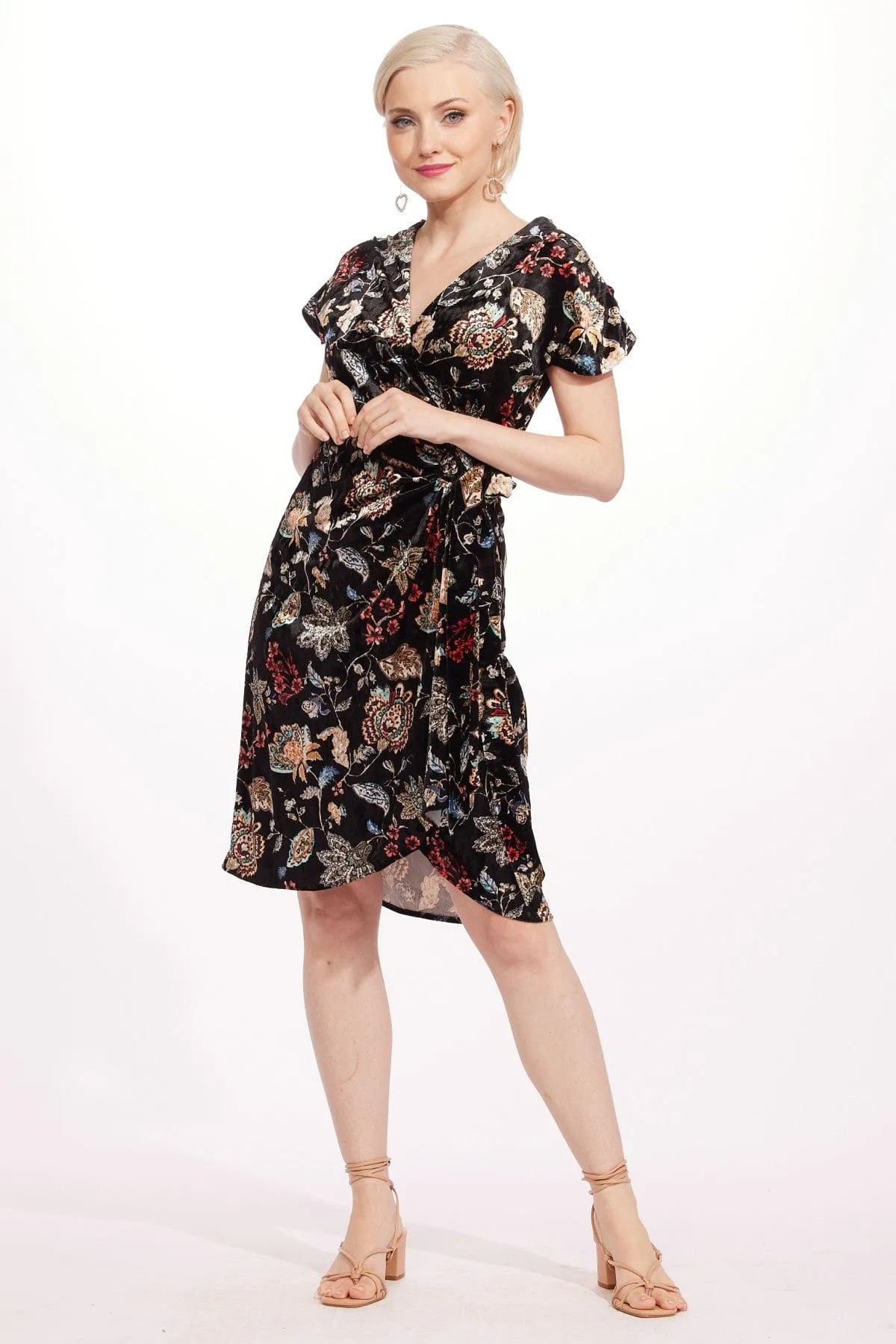 Eva Franco Dress Marika Dress - Floral Velvet