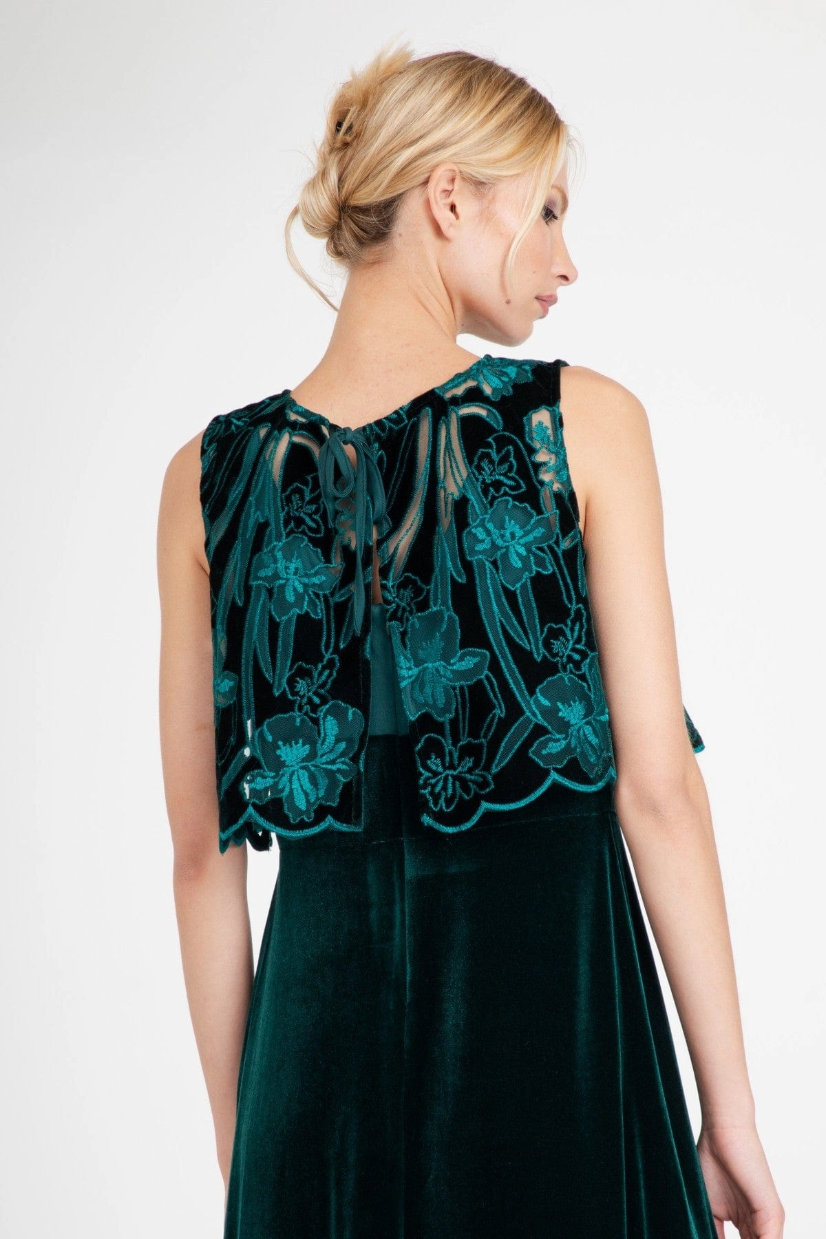 Matte Texture Brie Dress  Teal Petal