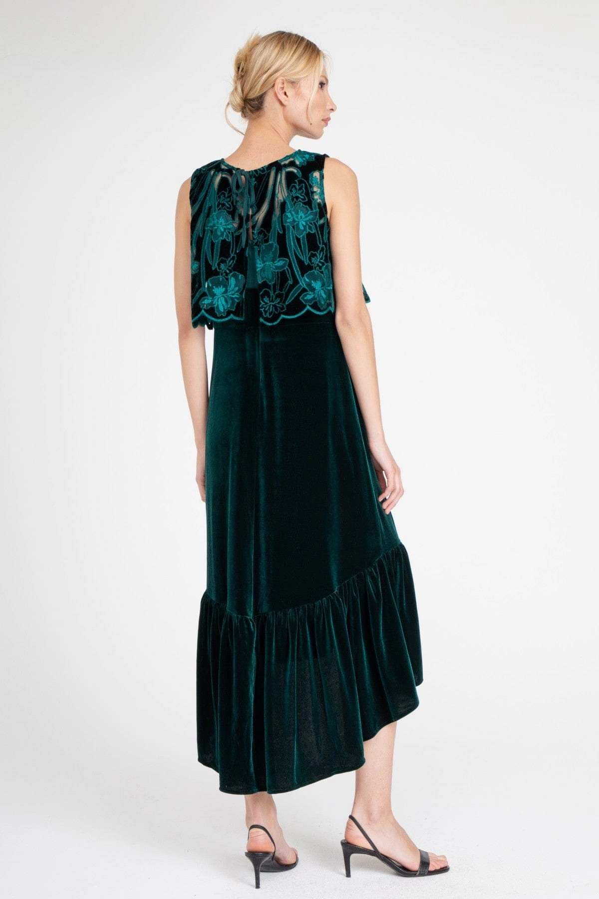 Matte Texture Brie Dress  Teal Petal