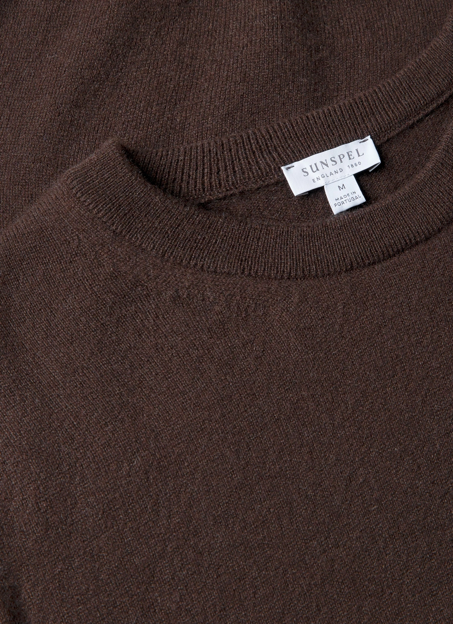 Men's Cashmere Crew Neck Jumper in Truffle Cashmere