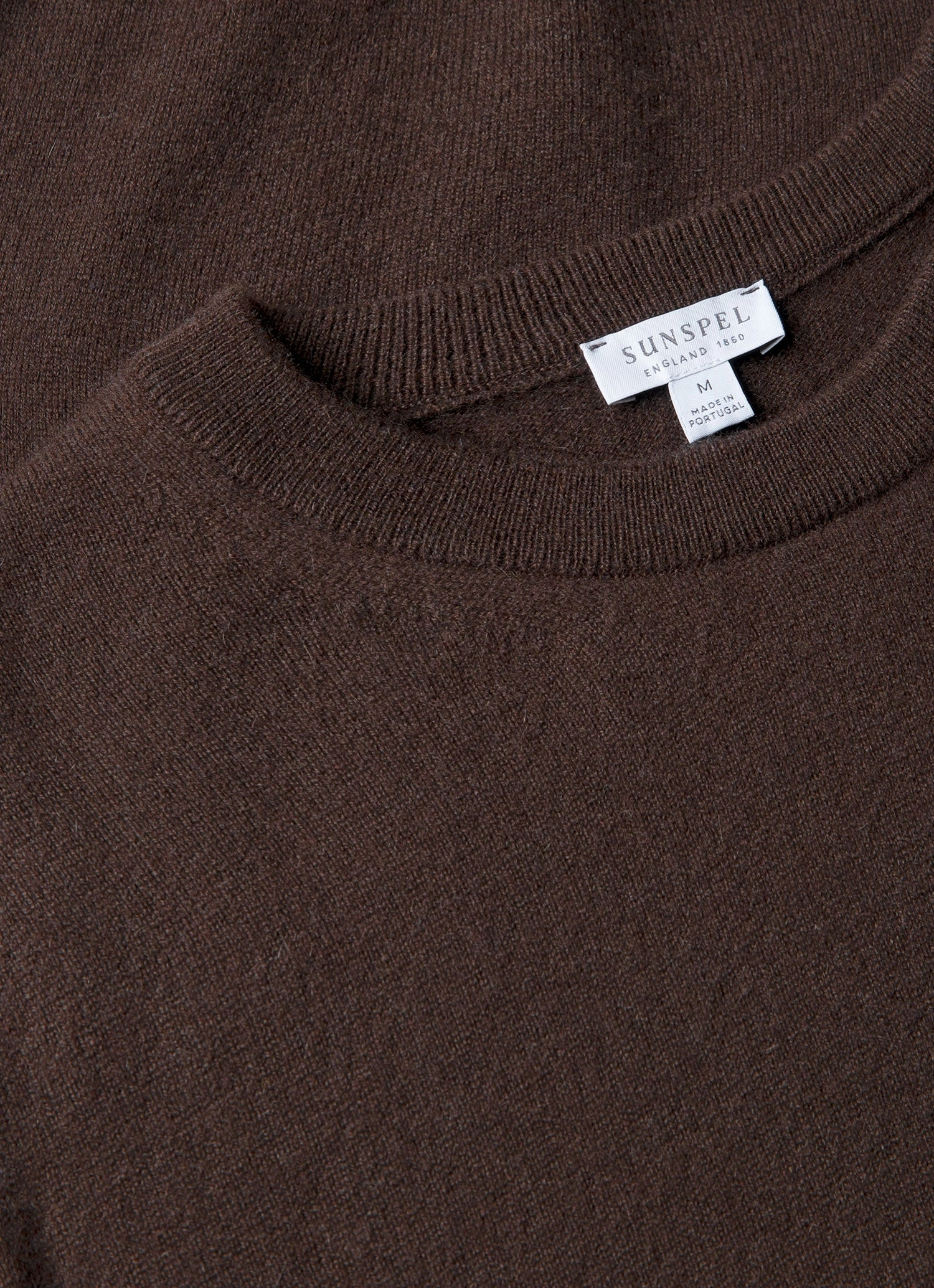 Men's Cashmere Crew Neck Jumper in Truffle Cashmere