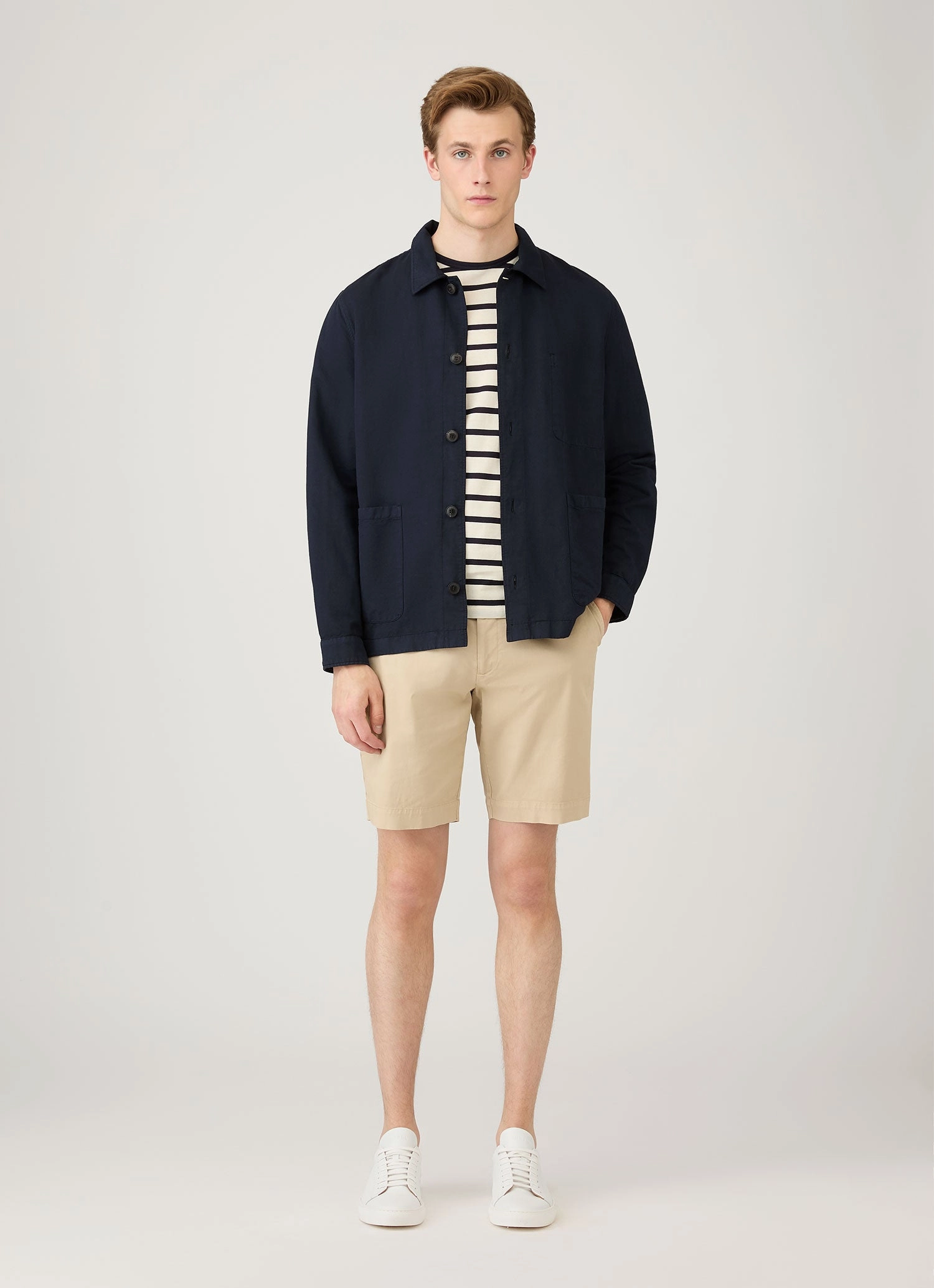 Men's Chino Shorts in Light Stone Summer Wear