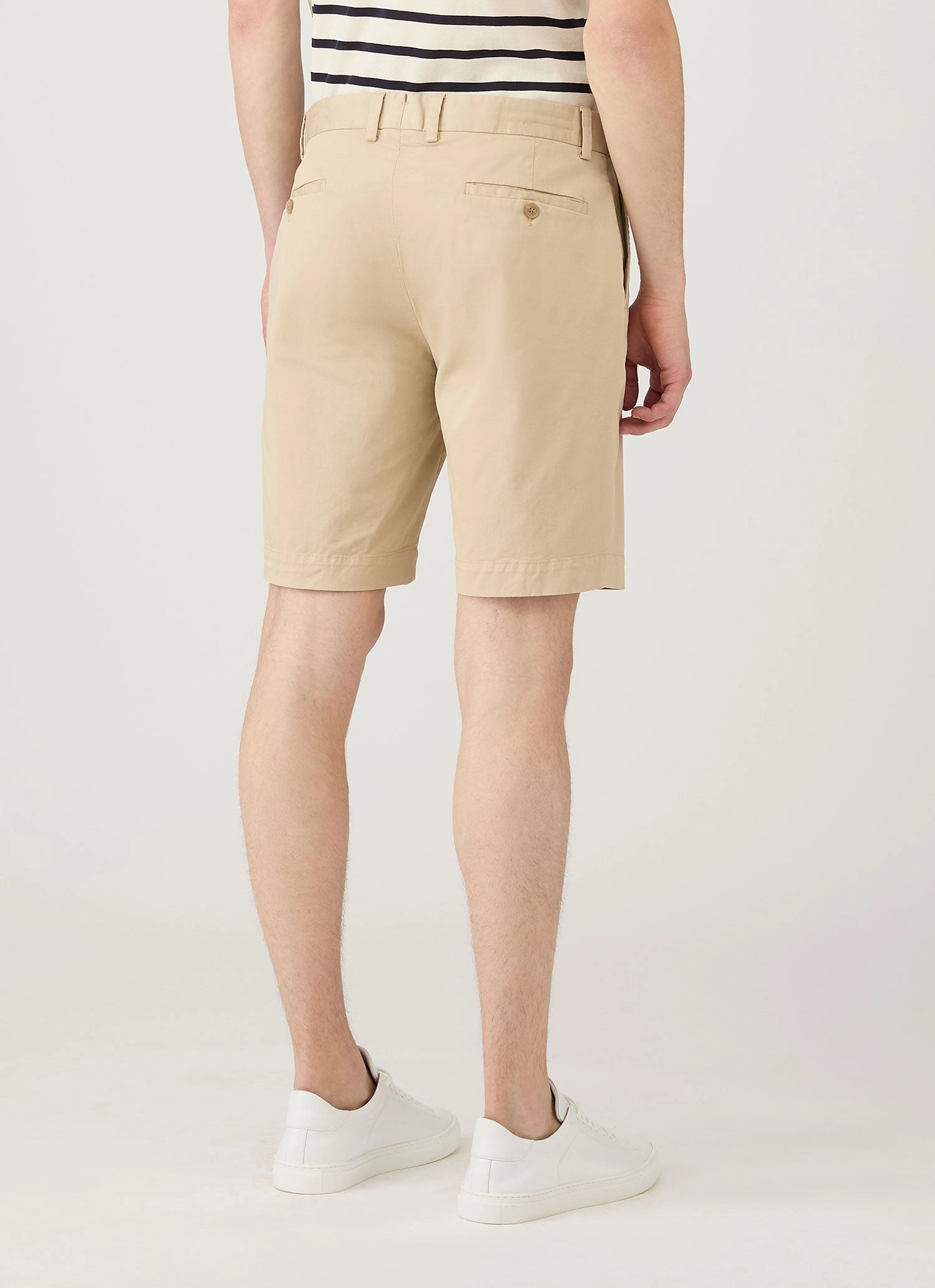 Men's Chino Shorts in Light Stone Summer Wear