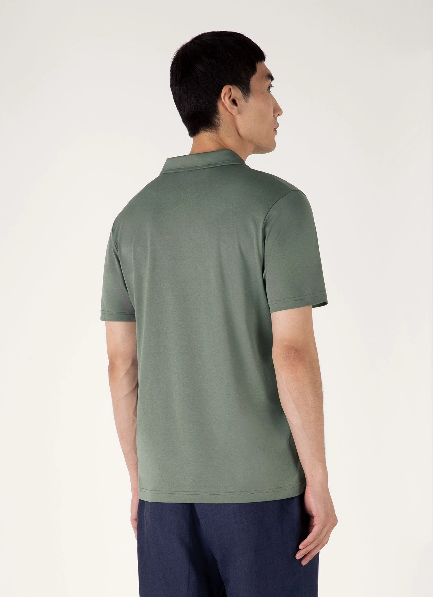 Men's Classic Jersey Polo Shirt in Dusk Green Versatile Trend Work