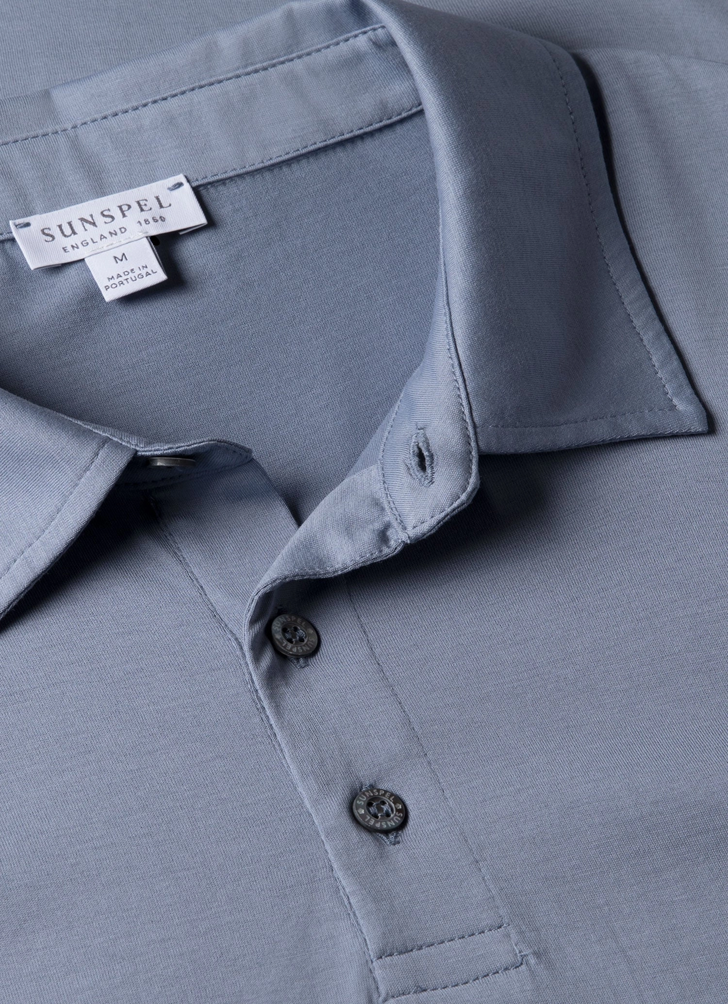 Men's Classic Jersey Polo Shirt in Vintage Blue Trend Vibes