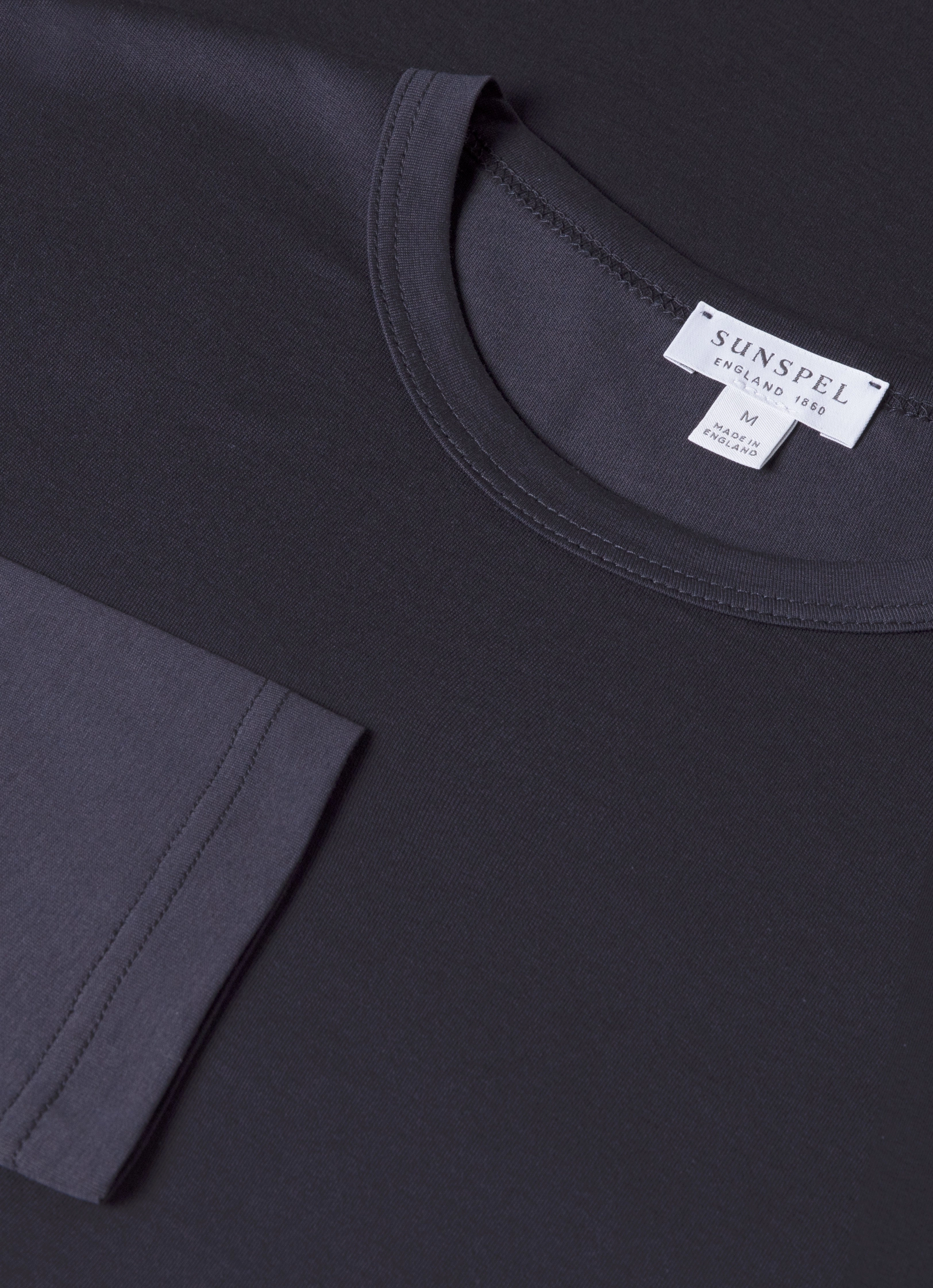 Men's Classic Long Sleeve T-shirt in Navy Vintage Profile Sports